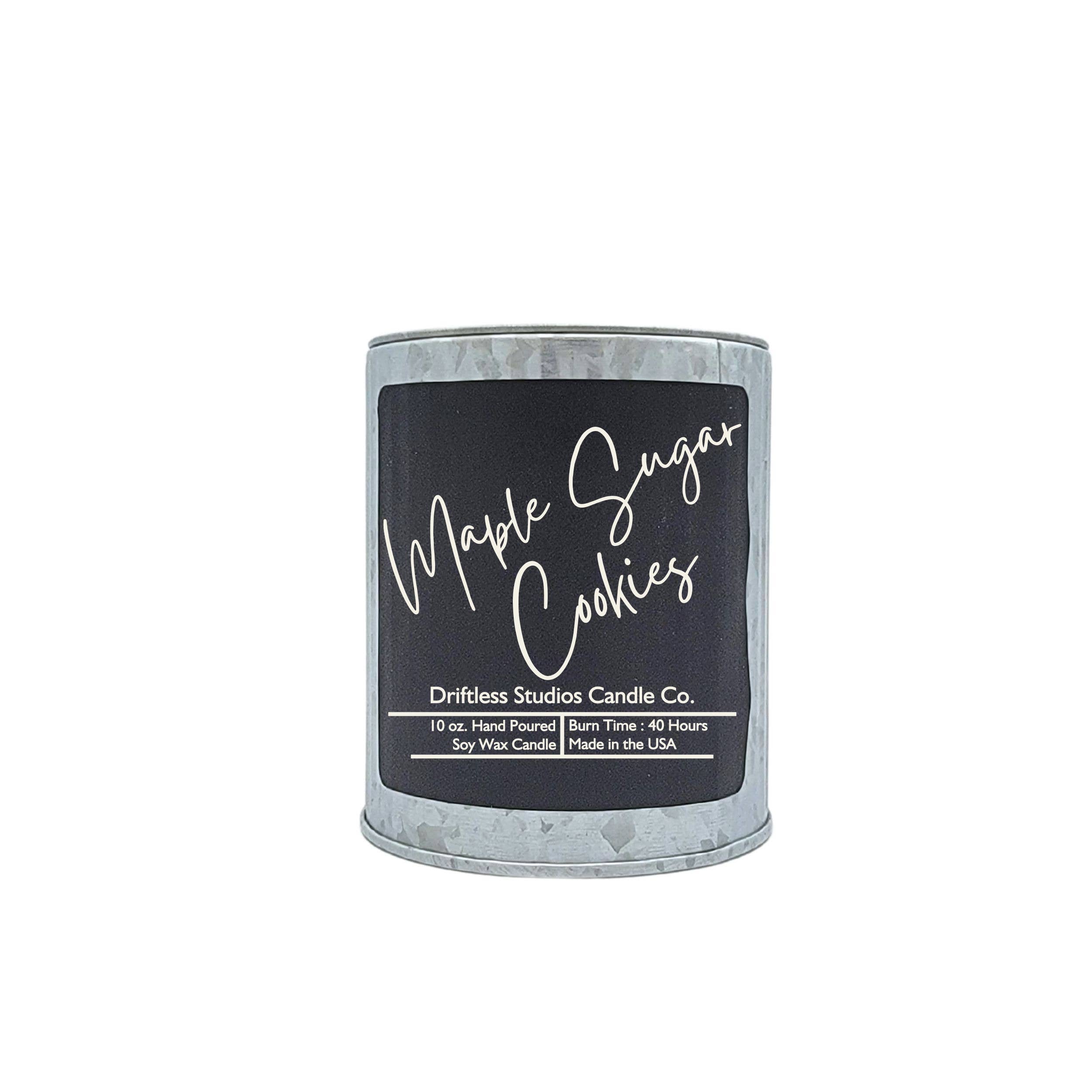Maple Sugar Cookies Scented Candle In Rustic Tin Home Decor