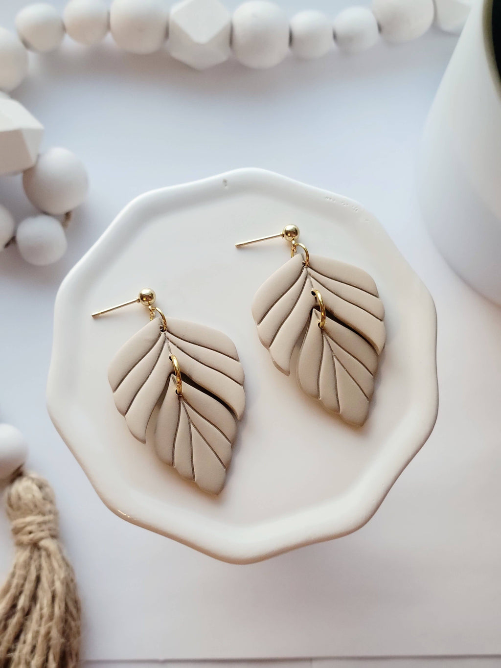 The Foliage Set- Polymer Clay Dangle Earrings