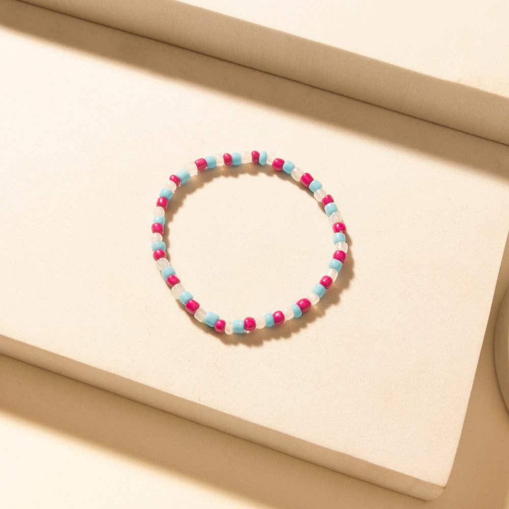 Boho Graffiti Stack Bracelet in Prairie Blue Myra Bag