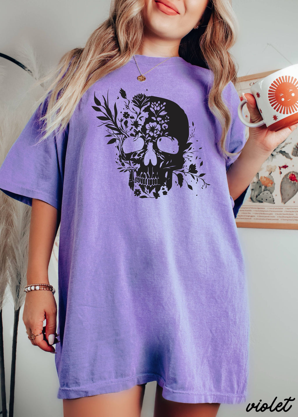 Floral Skull Tee