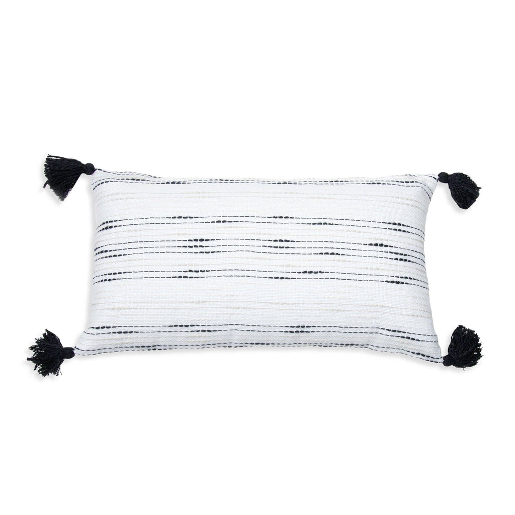 Zahara 12X22" Handwoven Recycled Indoor/Outdoor Throw Pillow