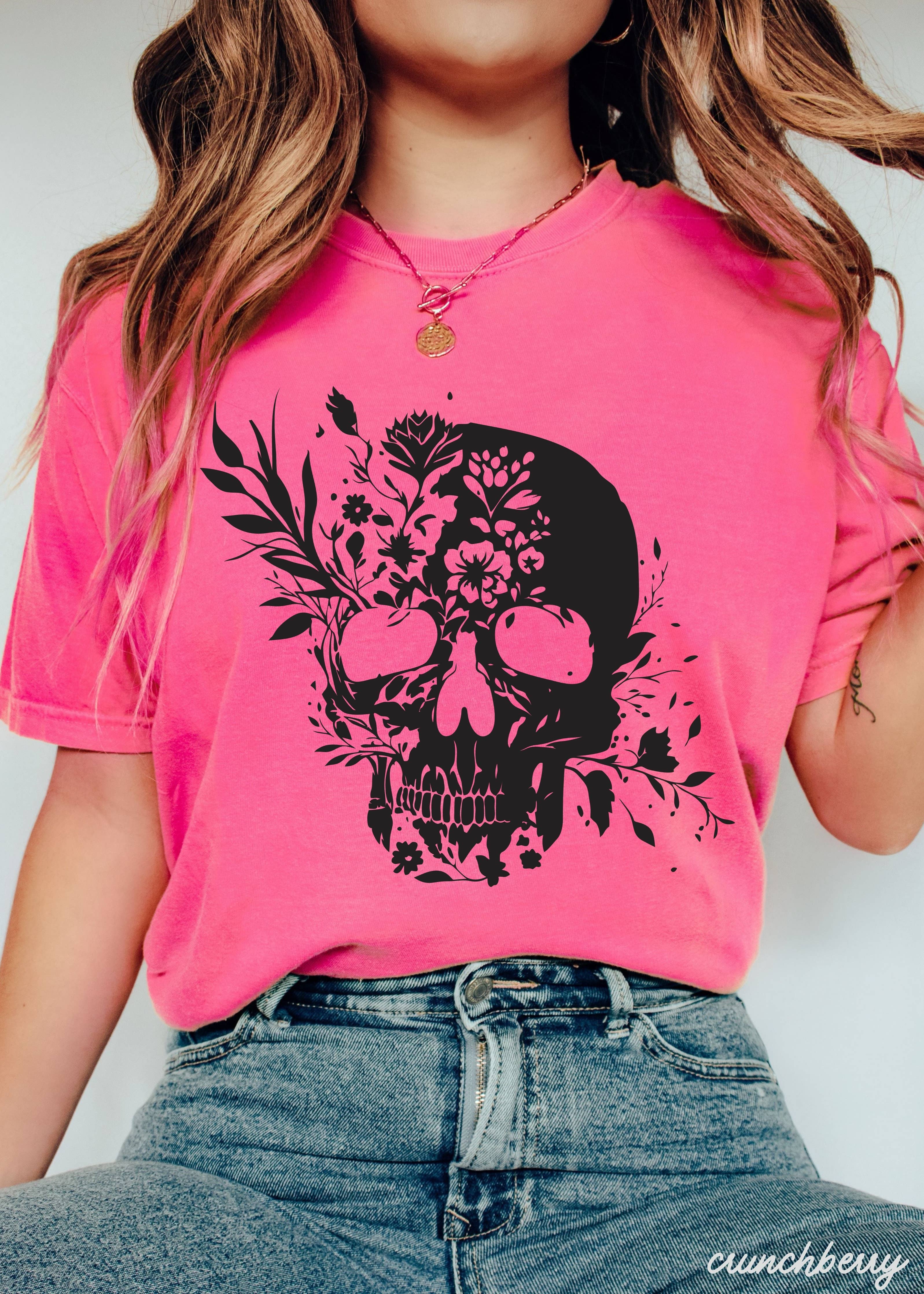 Floral Skull Tee