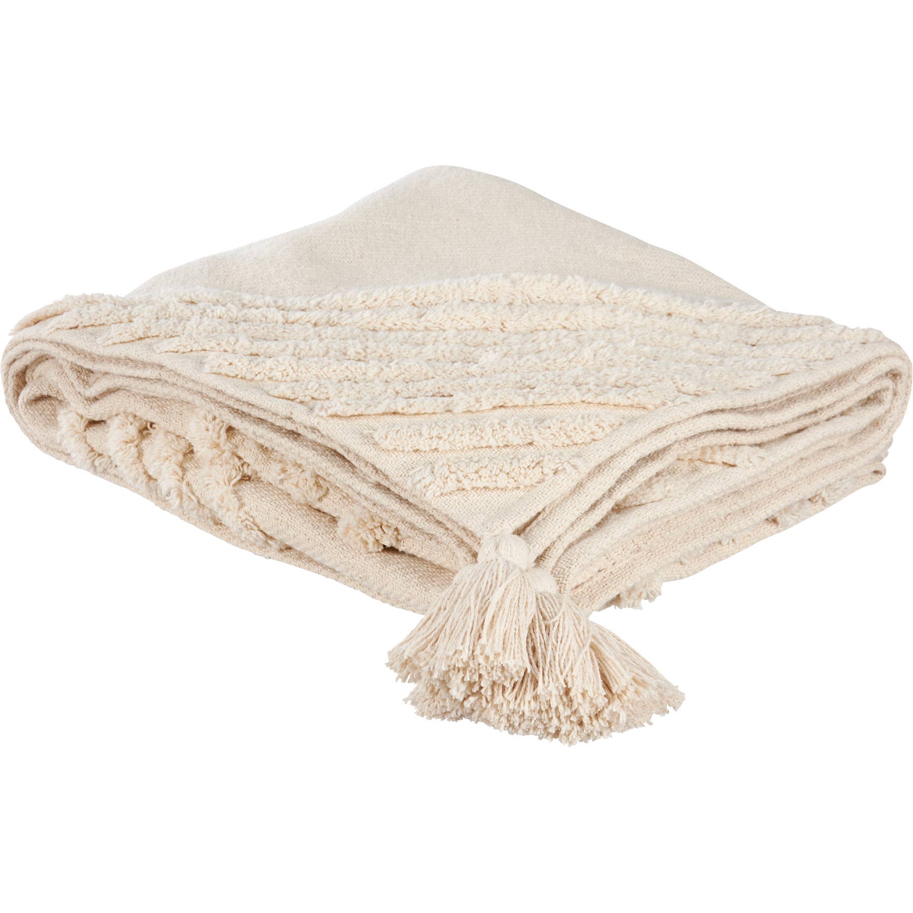 Tufted Diamonds Throw Blanket
