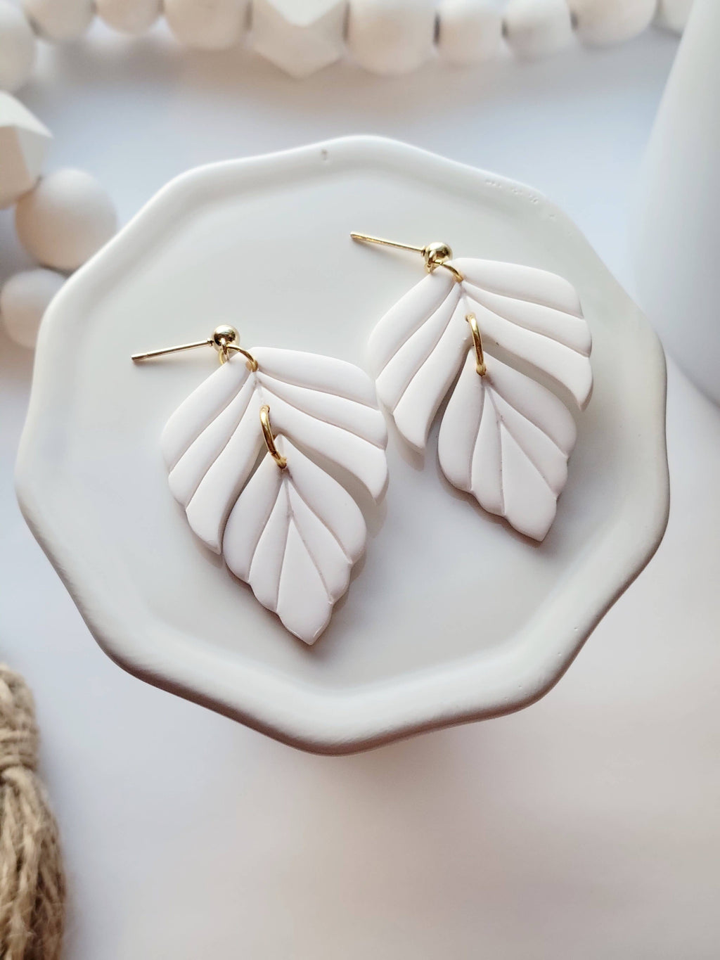 The Foliage Set- Polymer Clay Dangle Earrings