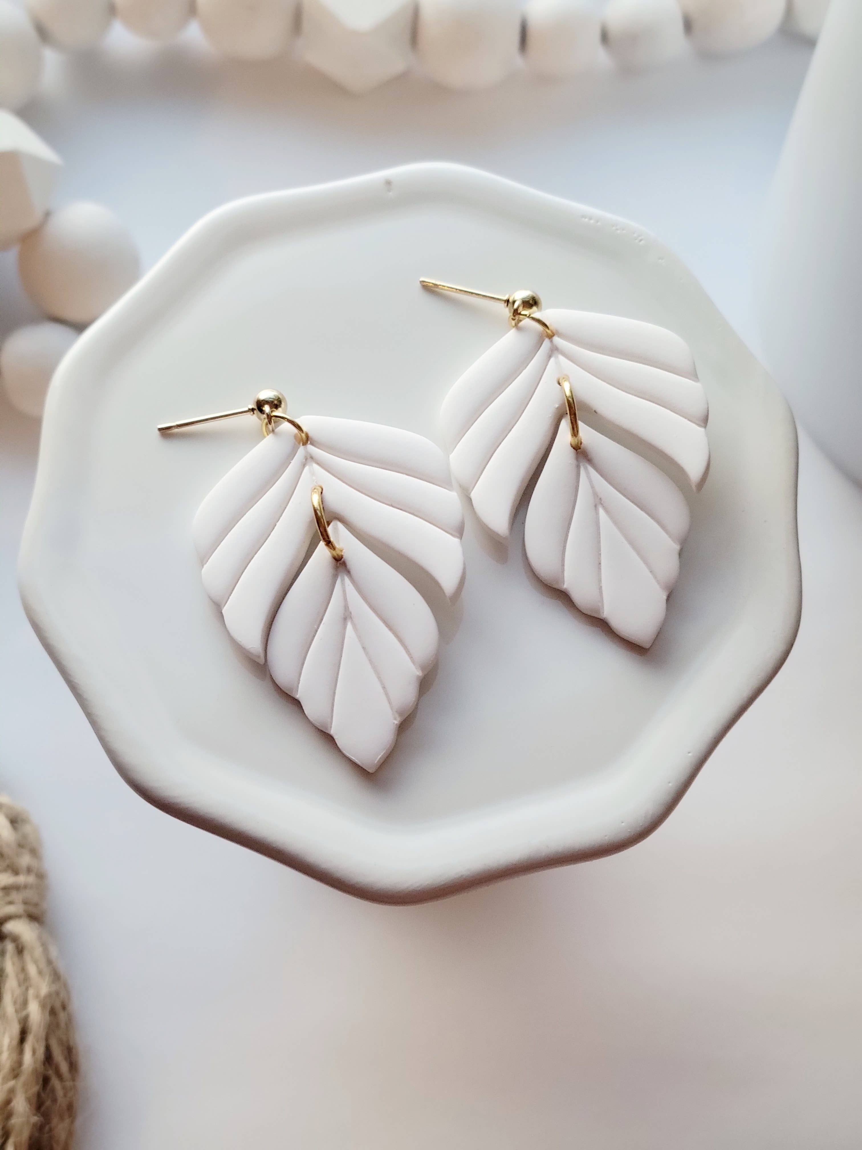 The Foliage Set- Polymer Clay Dangle Earrings