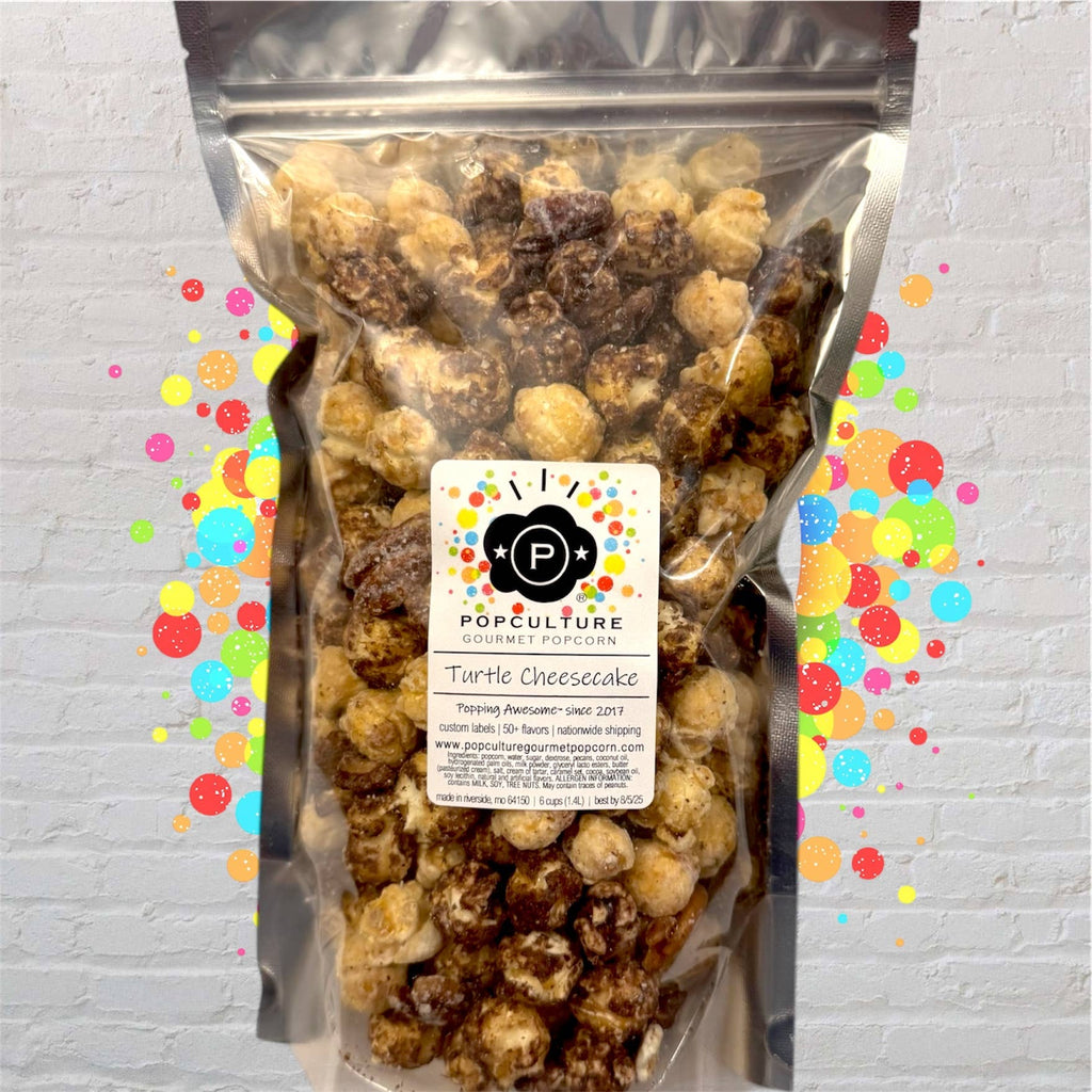 Turtle Cheesecake Gourmet Popcorn