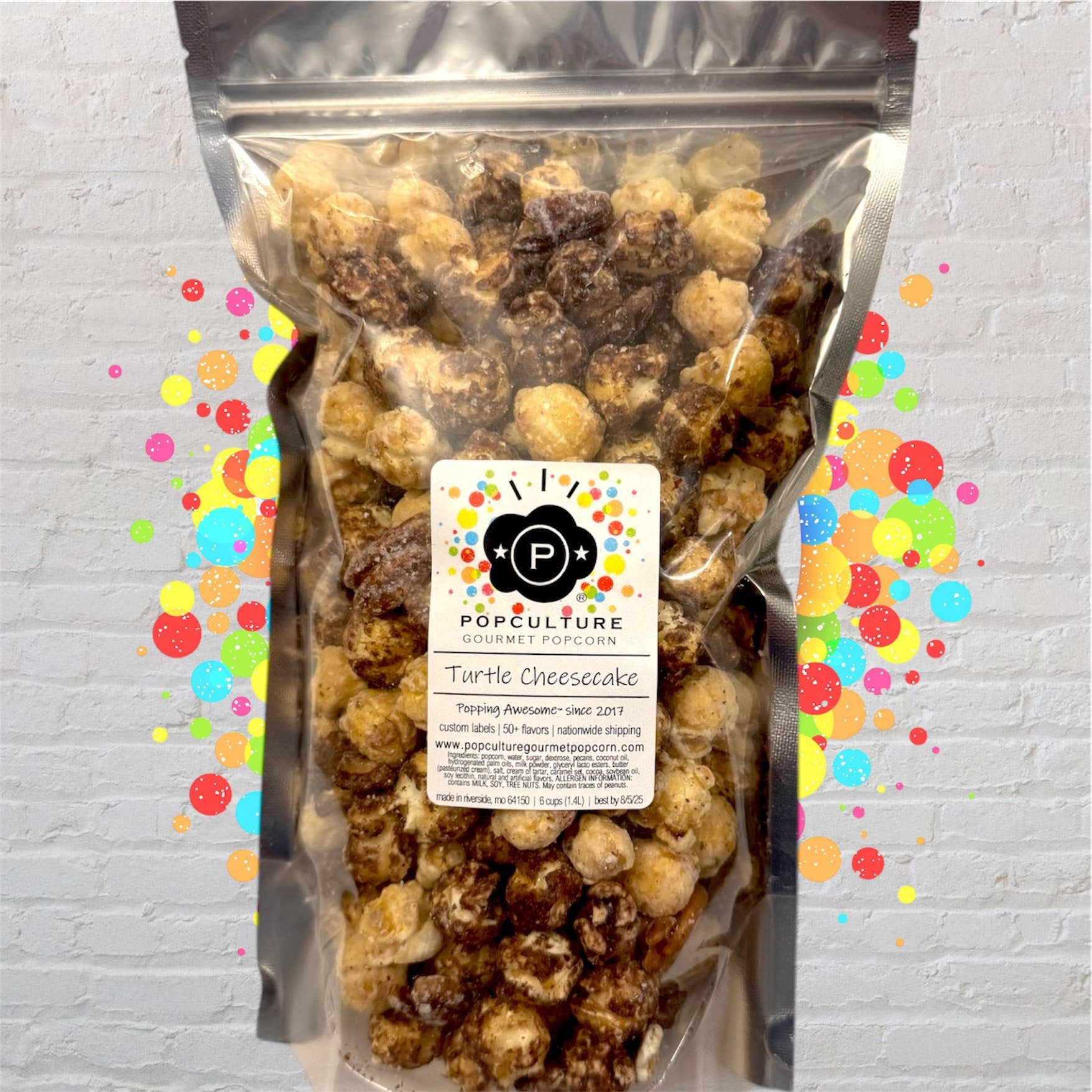 Turtle Cheesecake Gourmet Popcorn