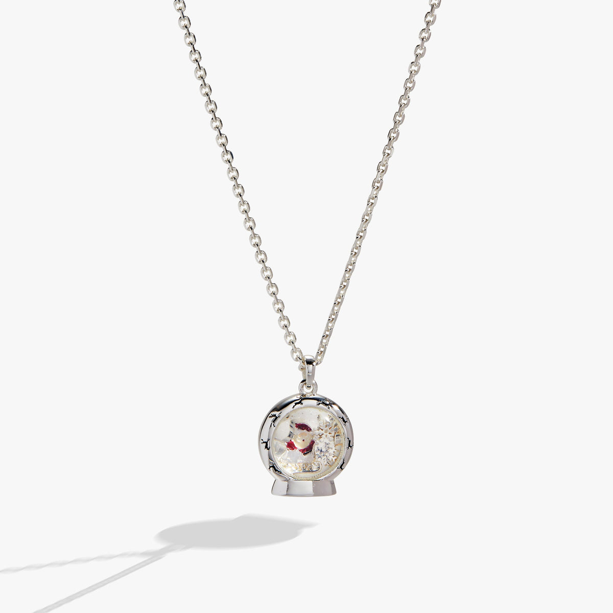 Santa's Sleigh Shaker Pendant