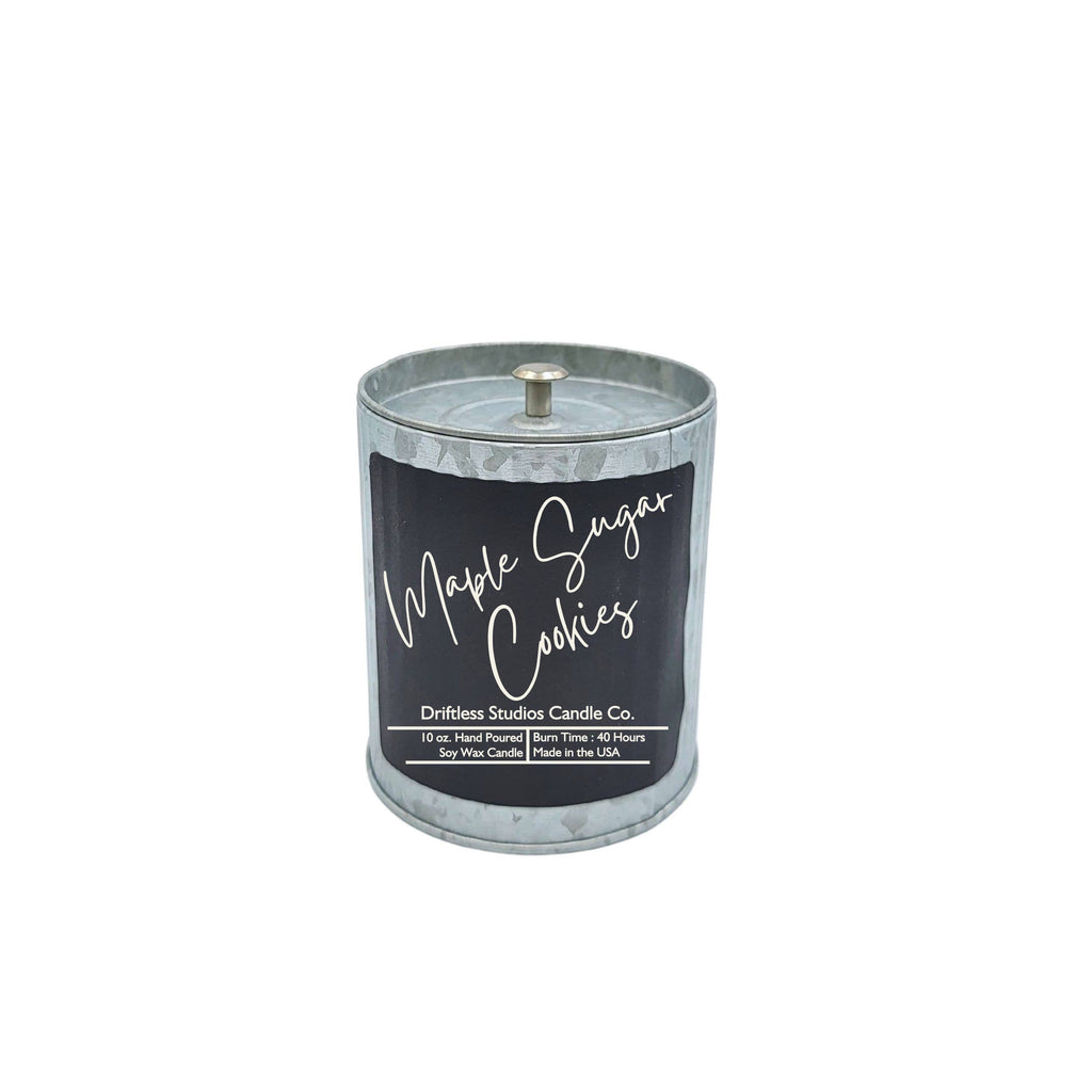 Maple Sugar Cookies Scented Candle In Rustic Tin Home Decor