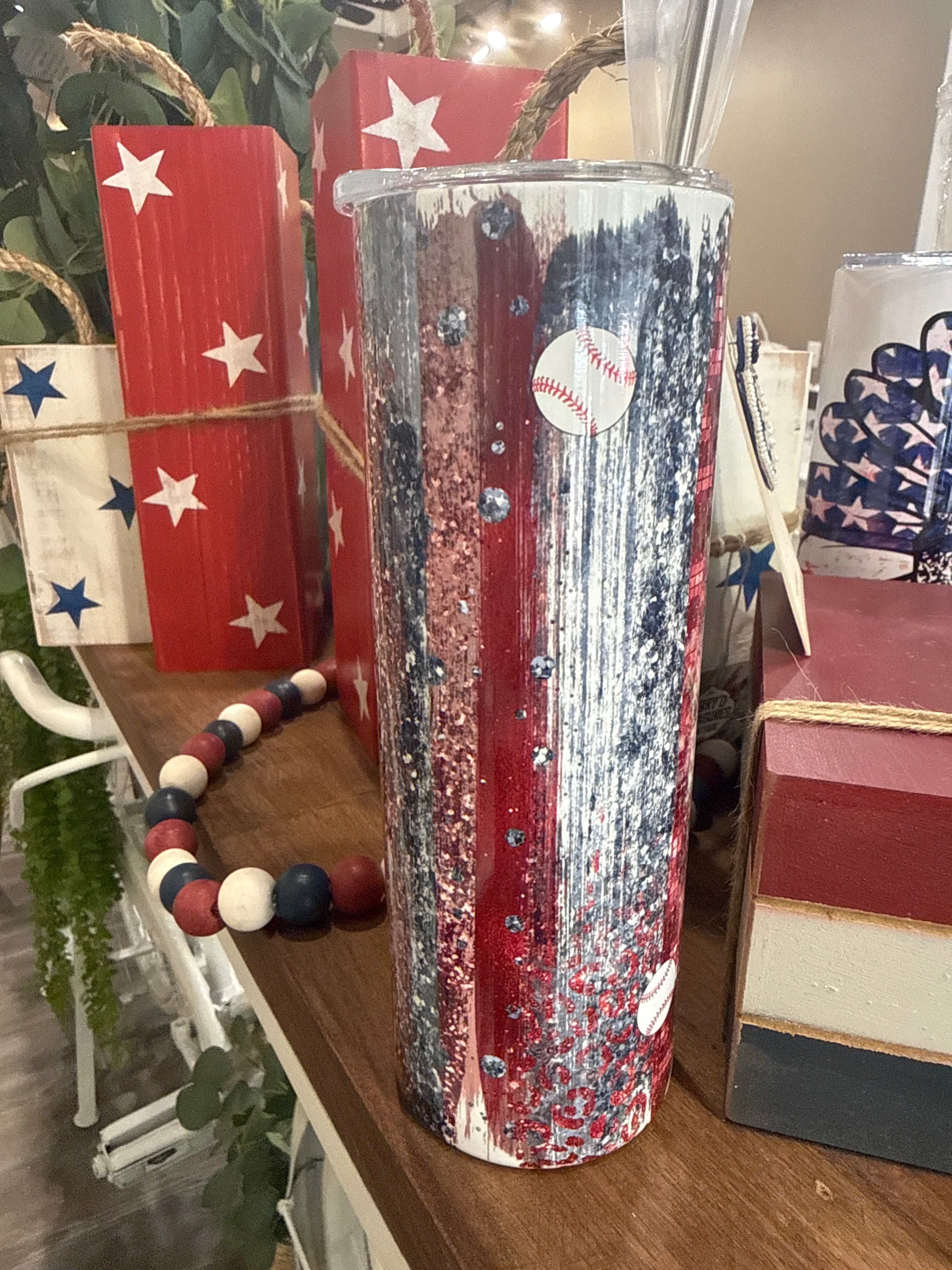 Baseball Mom 20oz Skinny Tumbler