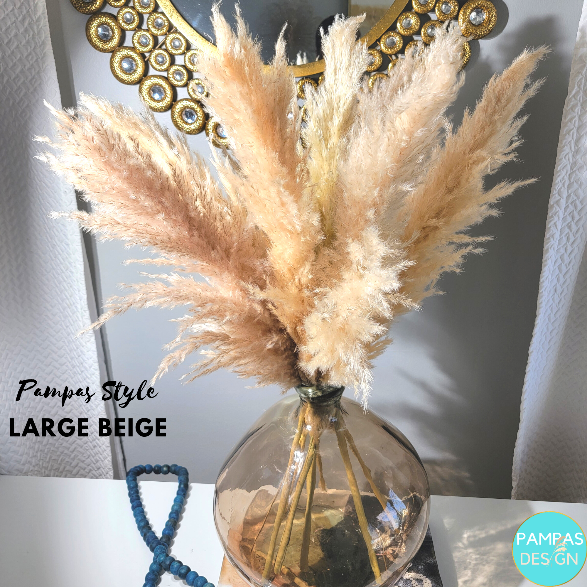 Pampas Grass Large Stem 3.5ft to 4ft Tall Soft and Fluffy