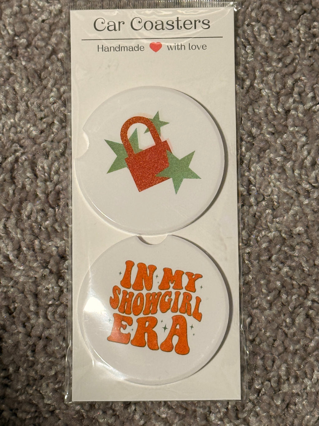 In My Showgirl ERA & Lock Ceramic Car Coaster