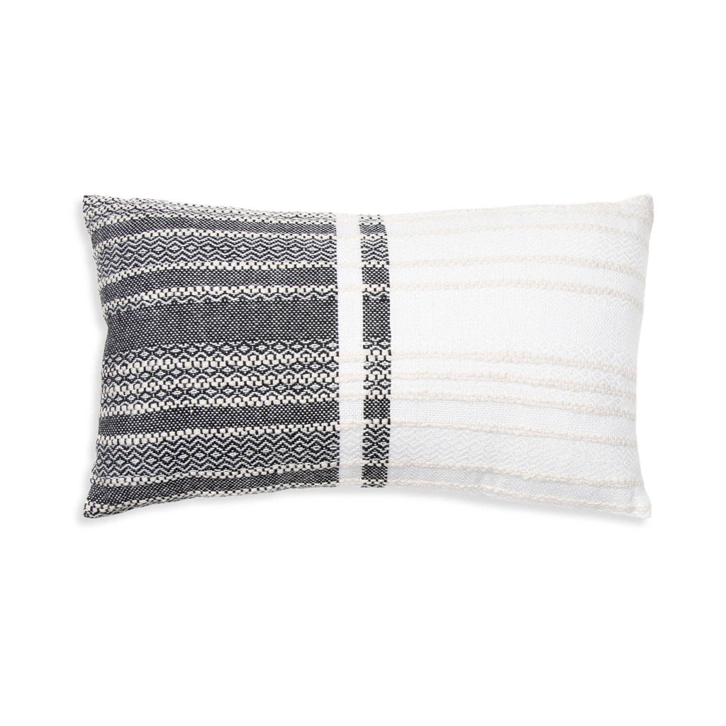 Genevieve 12X22" Handwoven Striped In/Outdoor Throw Pillow