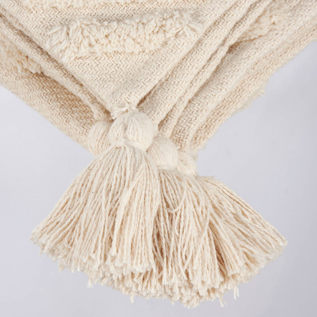 Tufted Diamonds Throw Blanket