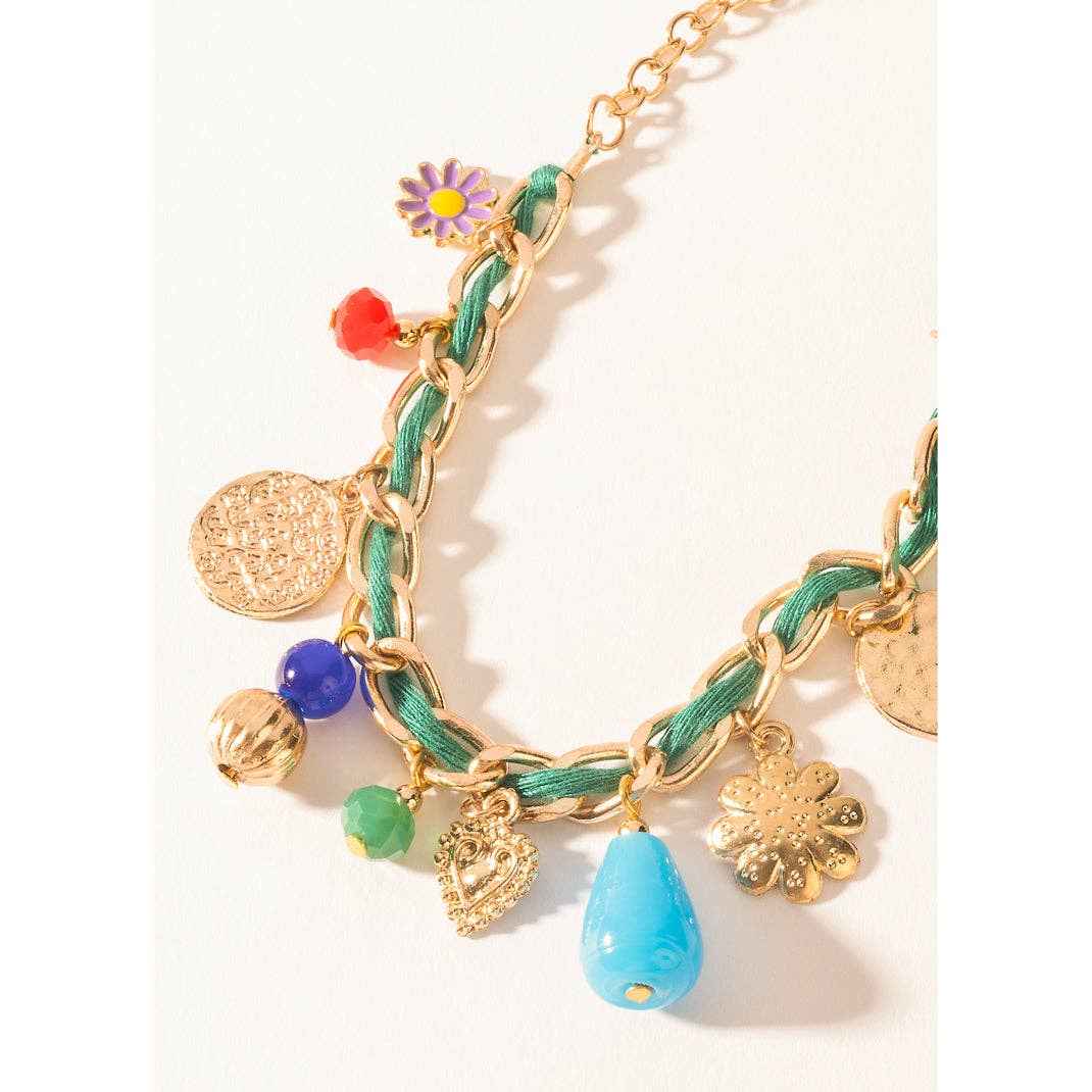 Trail Treasure Charm Bracelet in Canyon Turquoise Myra Bag