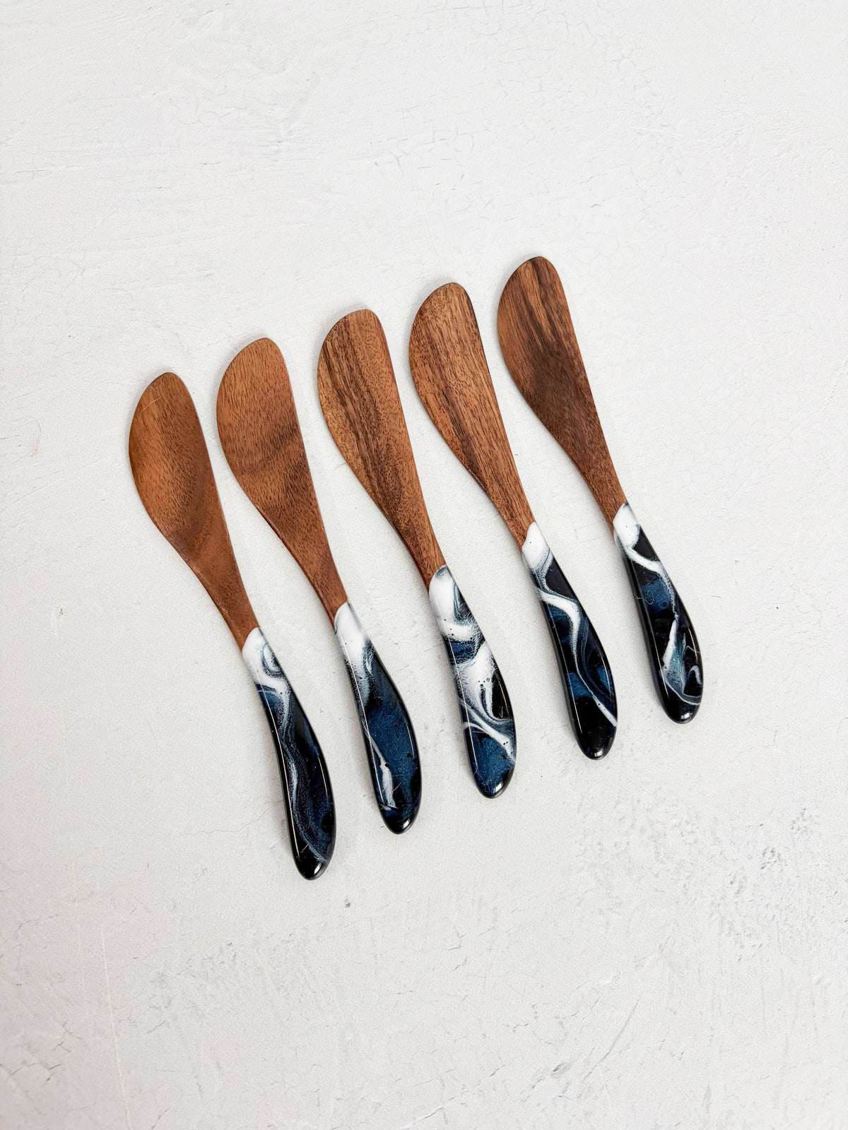 Resin Acacia Cheese Spreader Set of 5