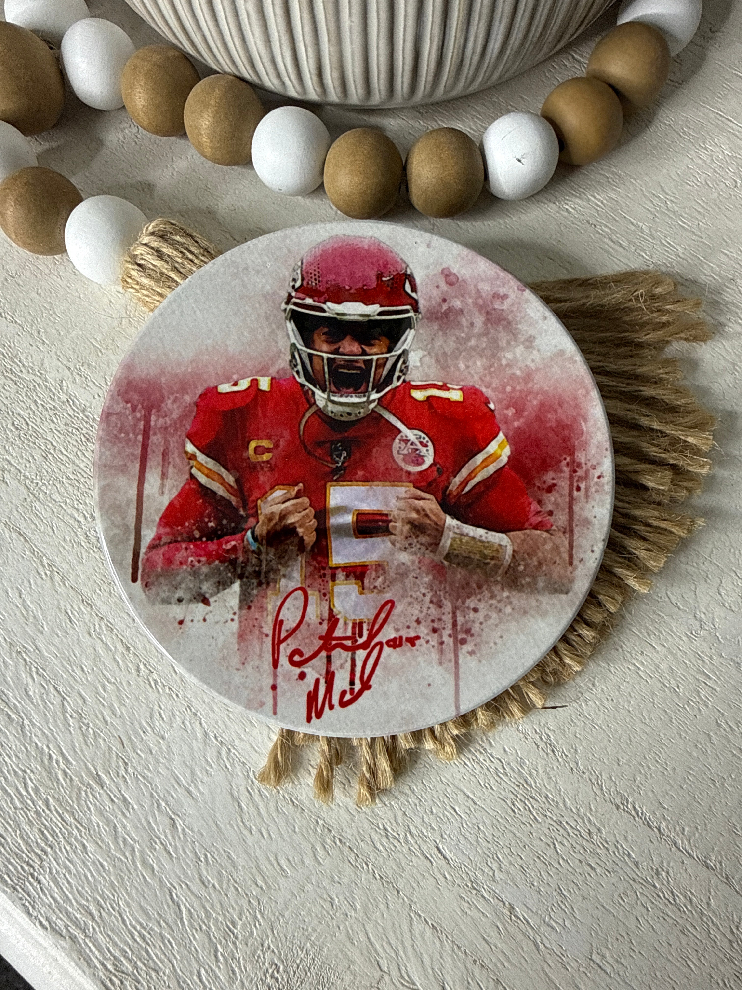 Patrick Mahomes Ceramic Coaster