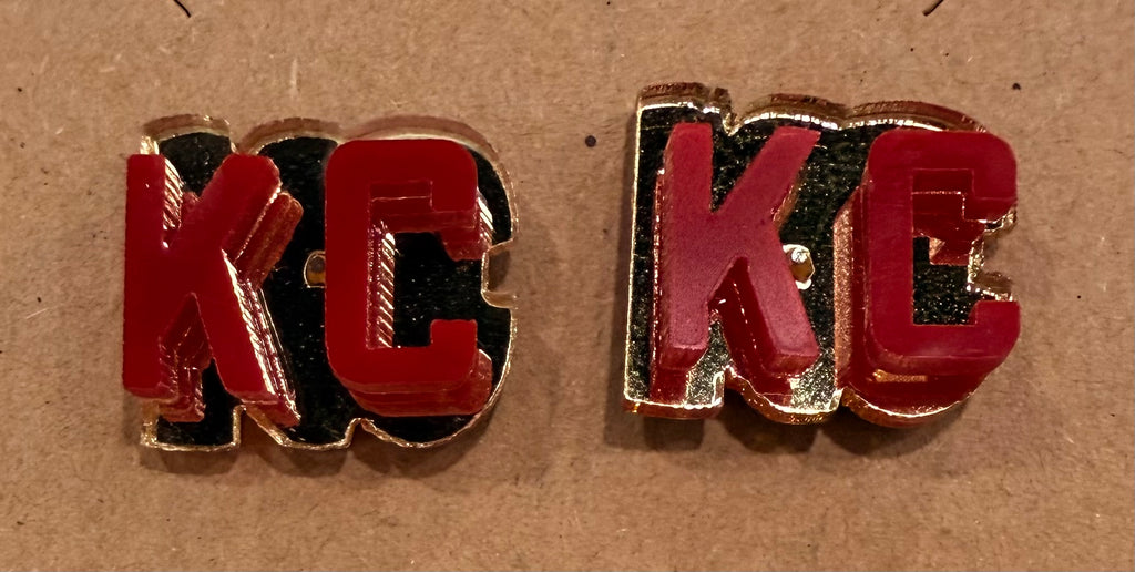 KC Mirrored Stud Acrylic Earrings