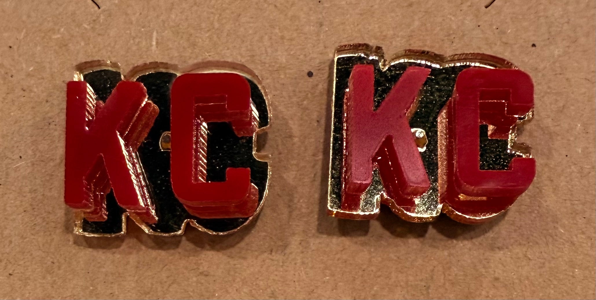 KC Mirrored Stud Acrylic Earrings