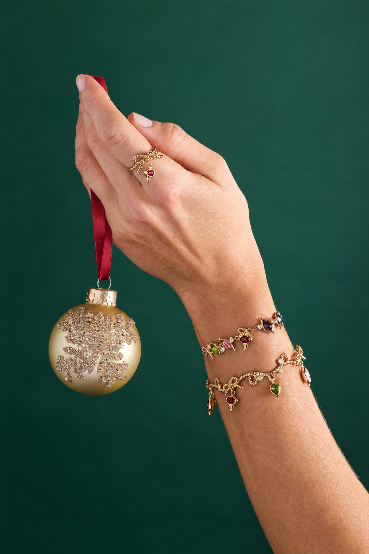 Ornaments Linear Charm Bracelet