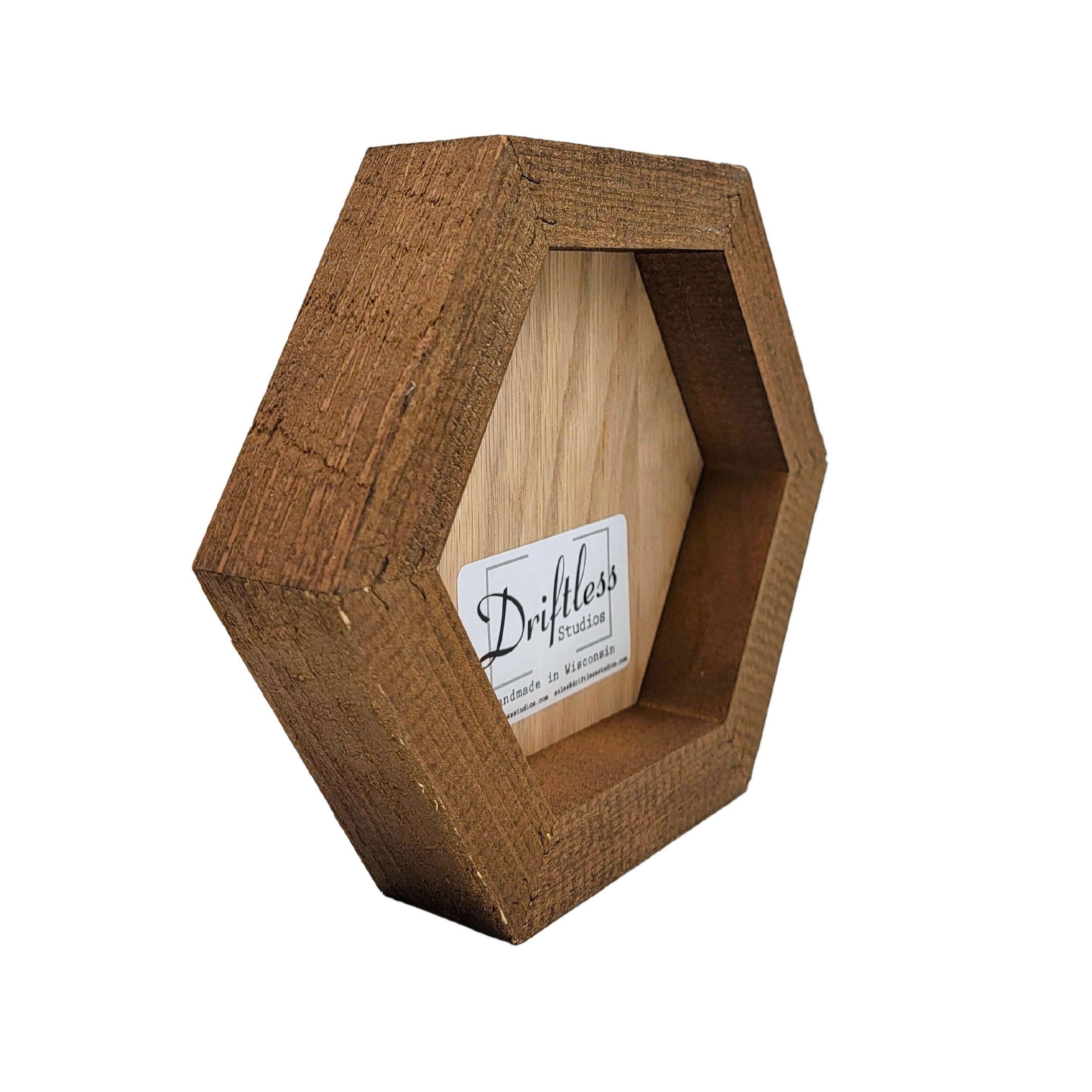 A Day without Coffee Hexagon Wood Sign