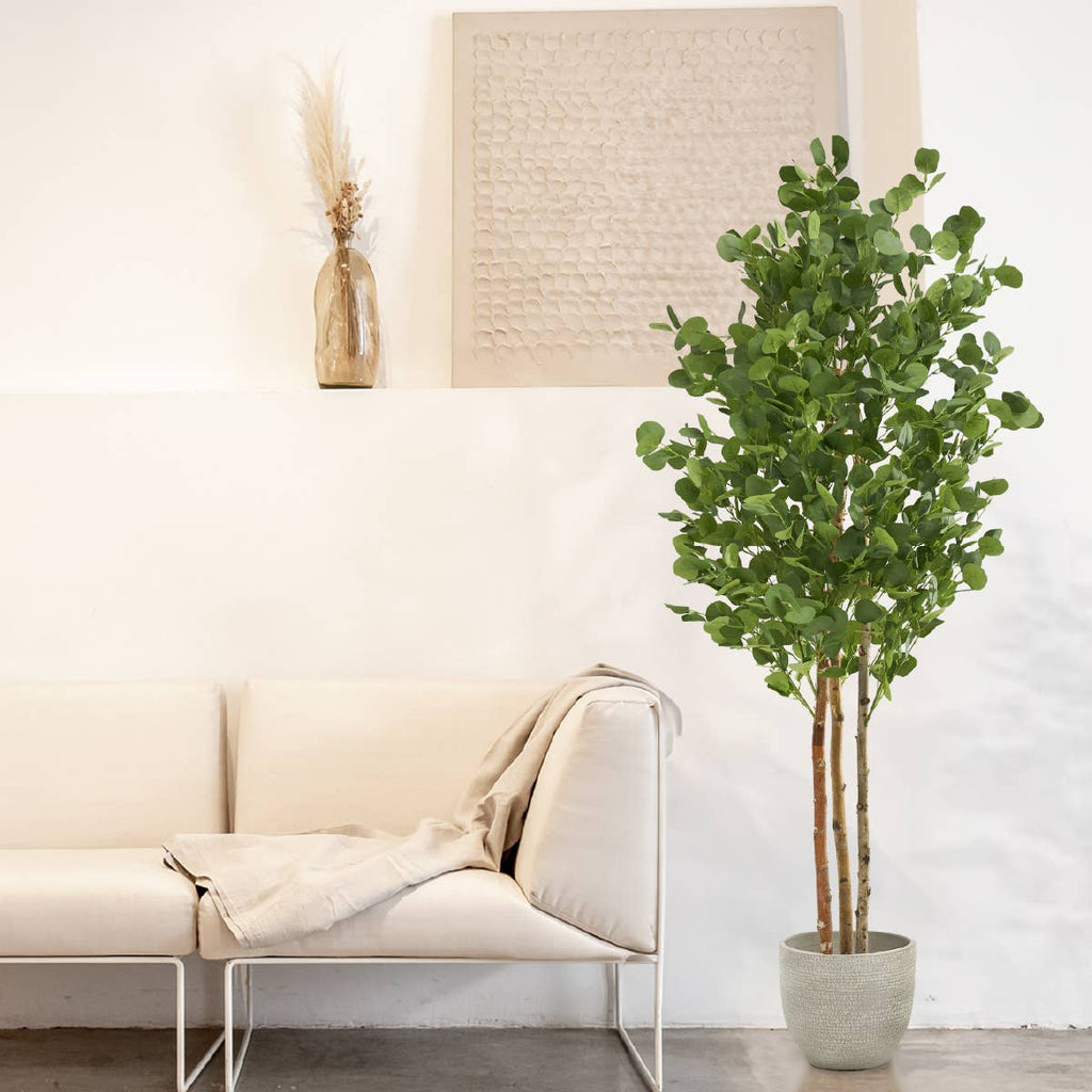 6' Artificial Eucalyptus Tree