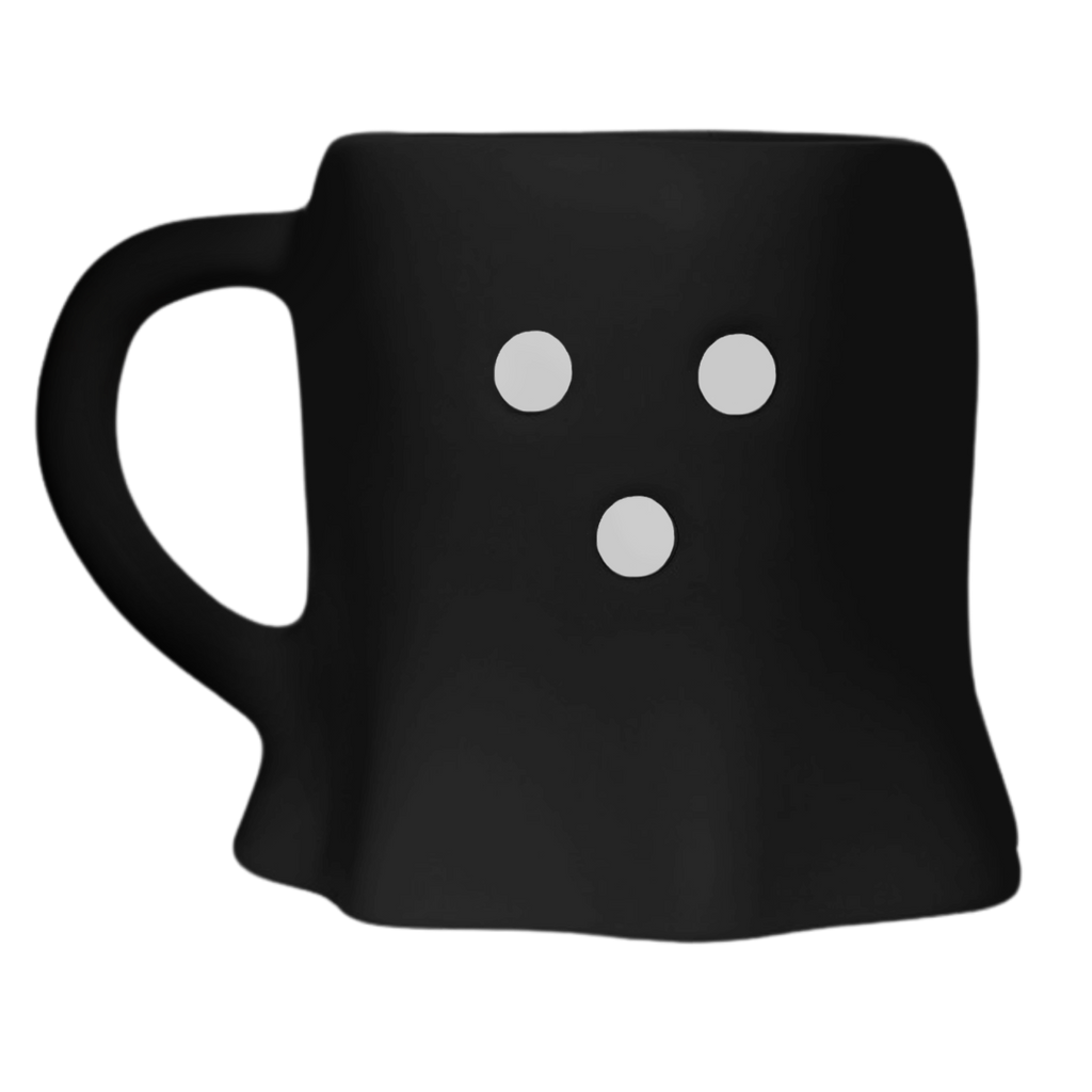Black Ghost Coffee Mug - Halloween Decor & Gifts