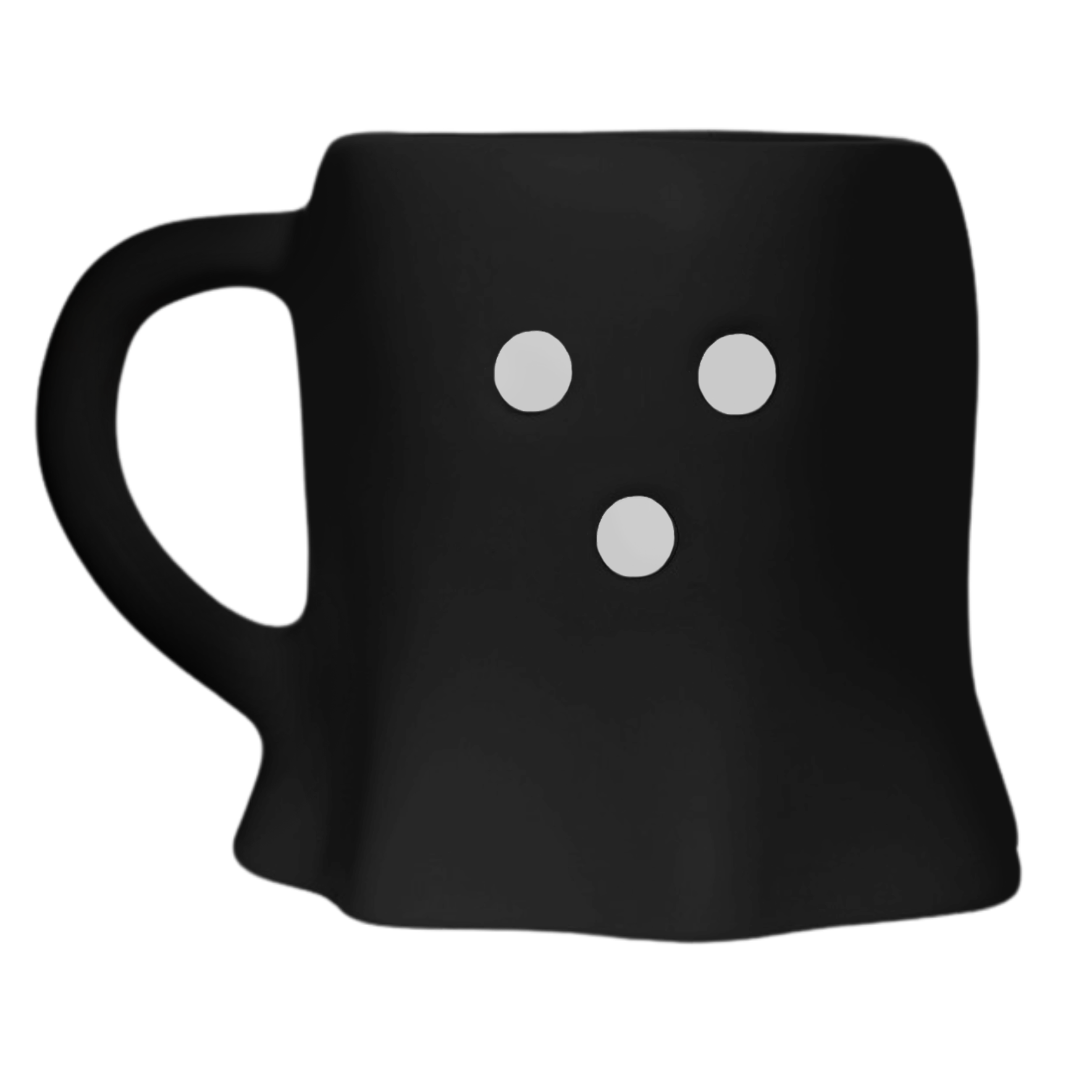 Black Ghost Coffee Mug - Halloween Decor & Gifts