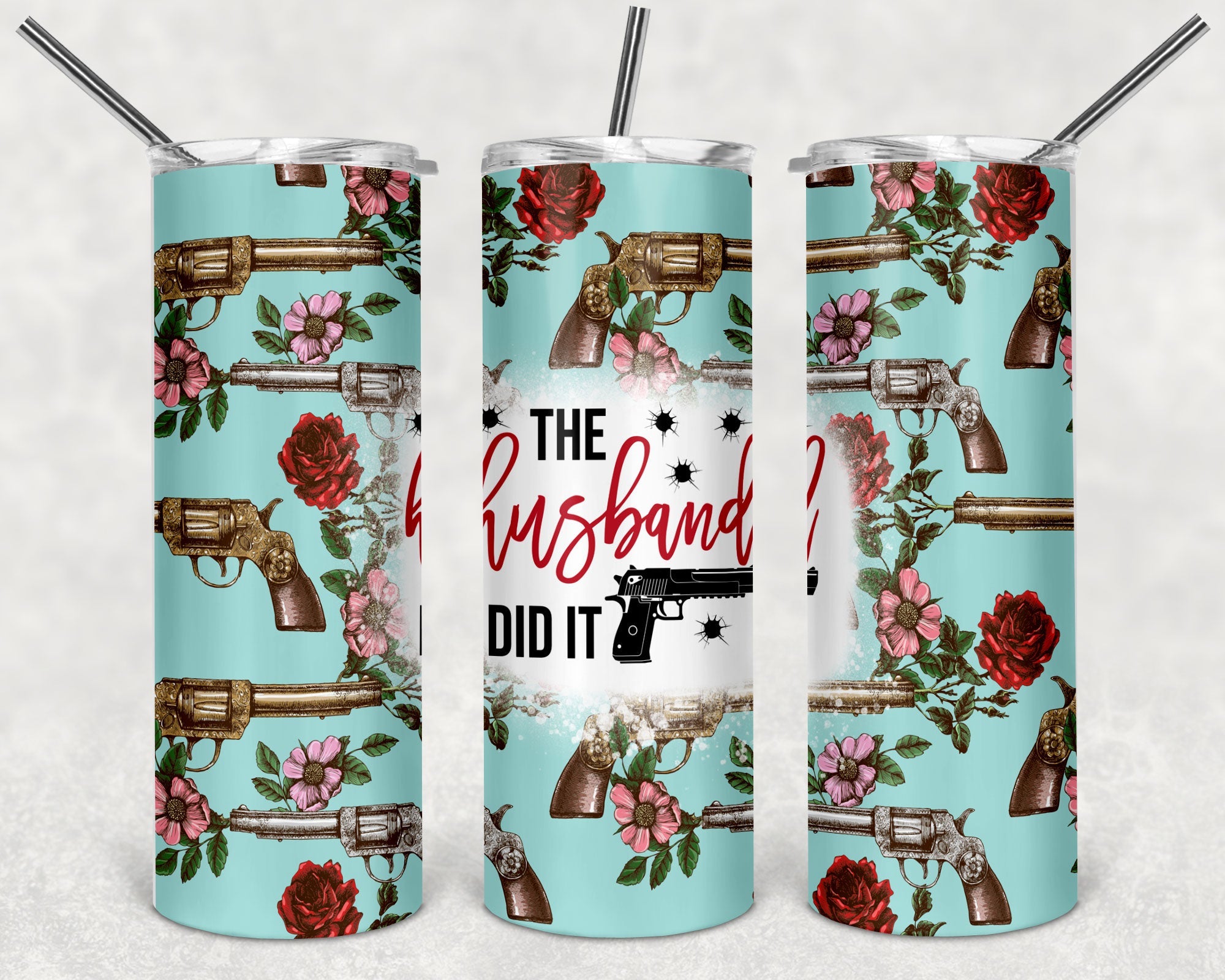 The Husband Did It / Crime 20oz Skinny Tumbler