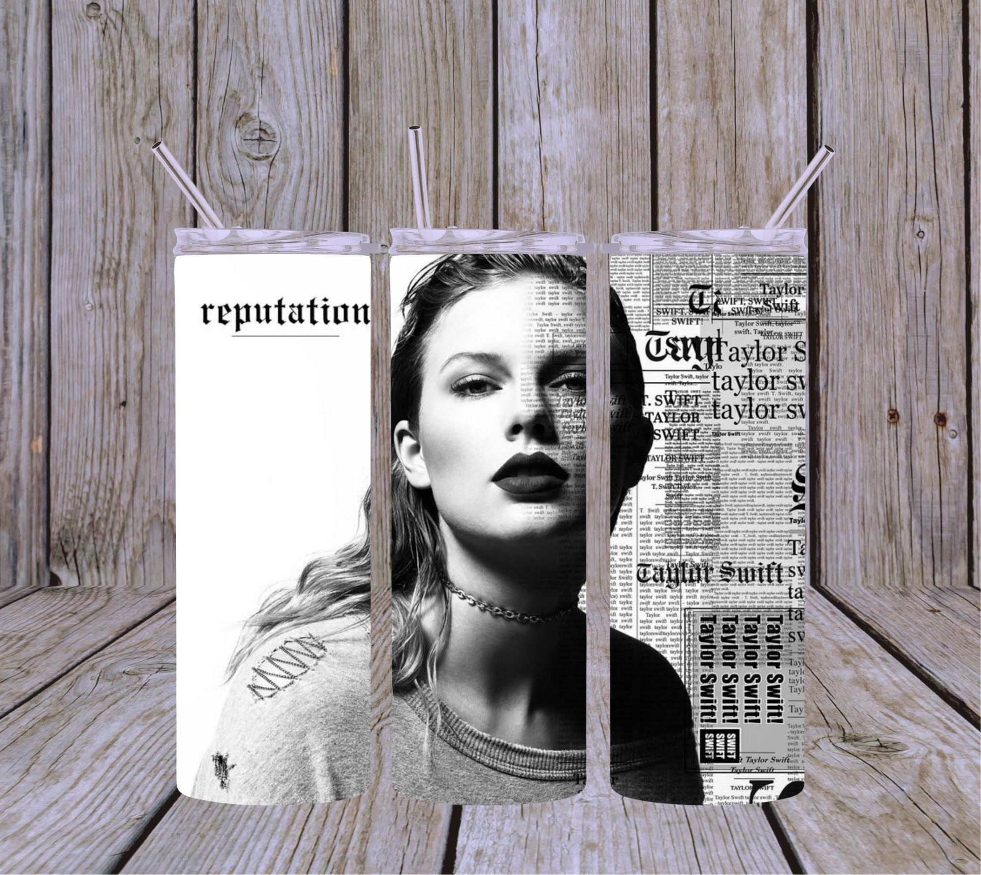 Reputation Album Taylor Swift 20oz Skinny Tumbler