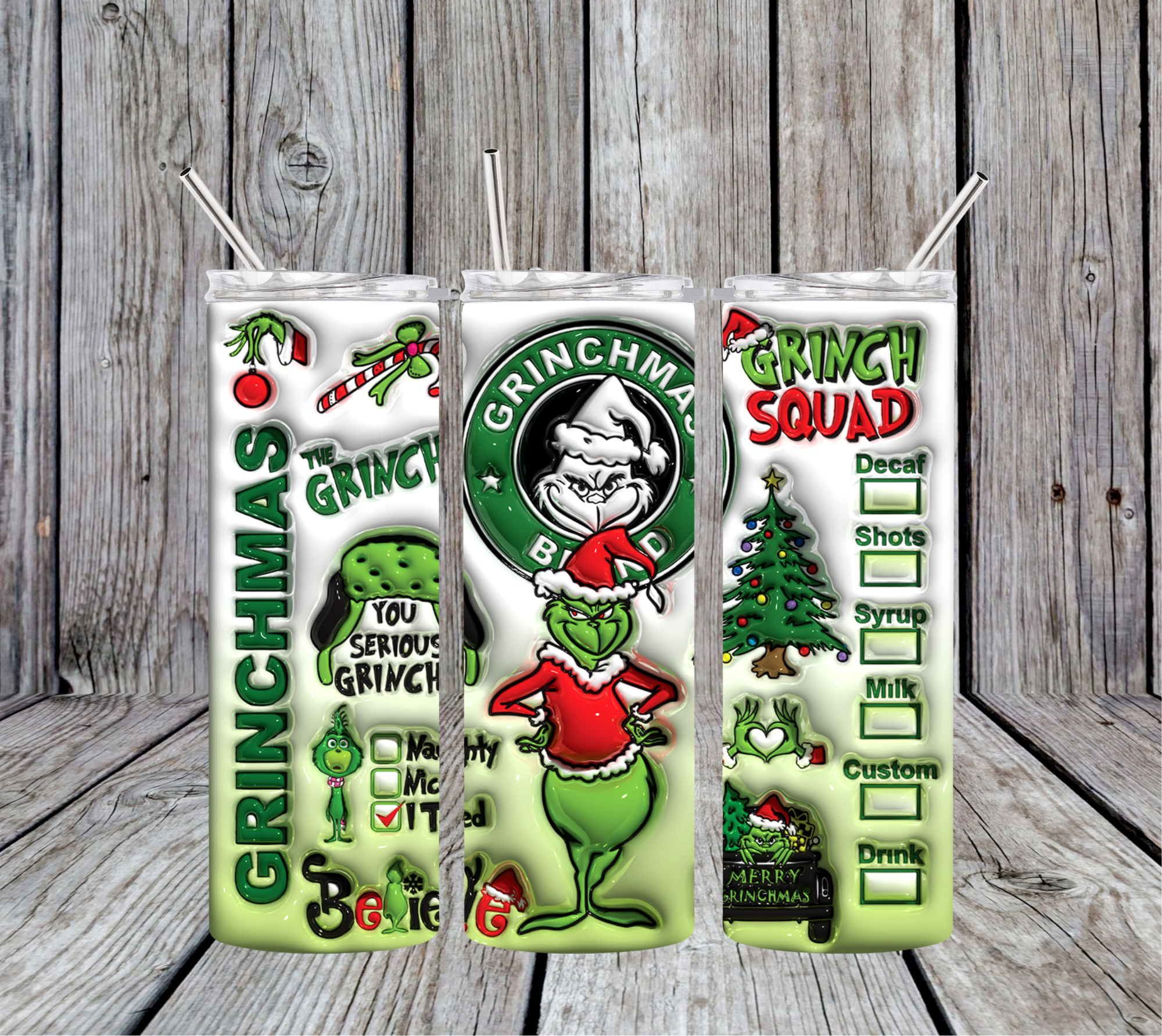 Grinch Coffee - Christmas 20oz Skinny Tumbler