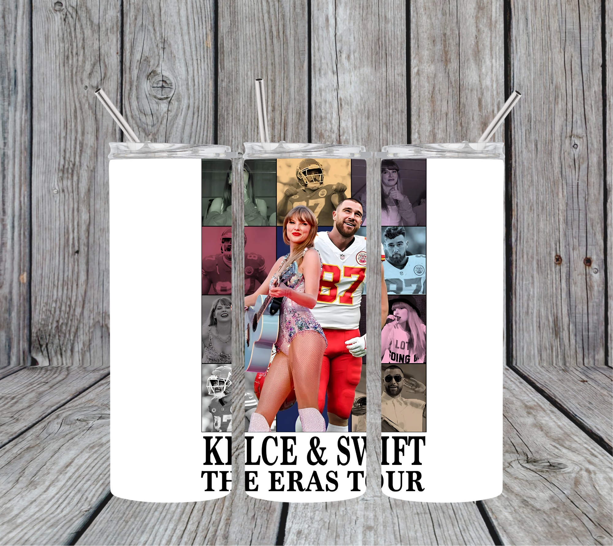 Kelce Swift The Eras Tour 20oz Skinny Tumbler