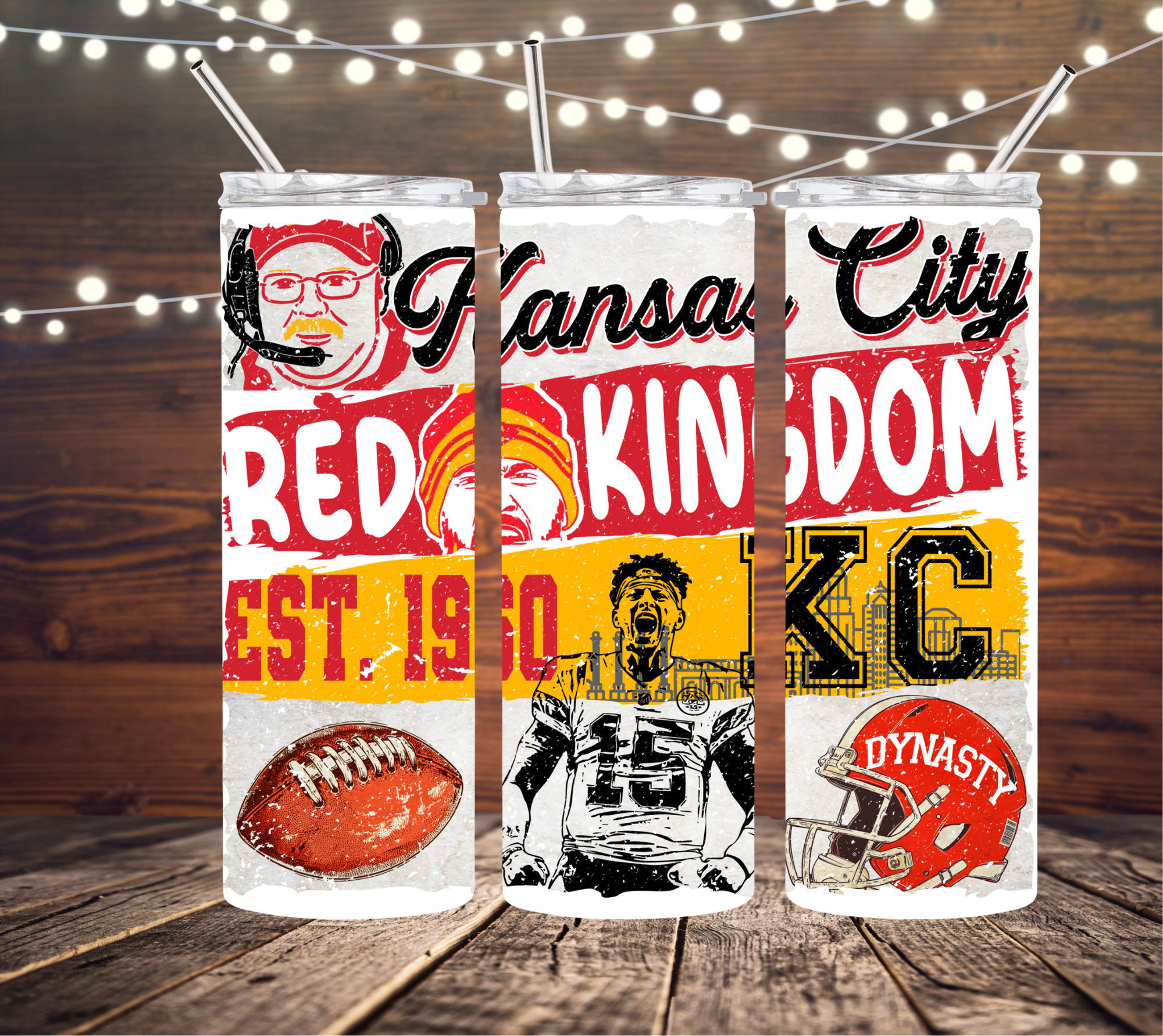 Chiefs Red 20 oz Skinny Tumbler