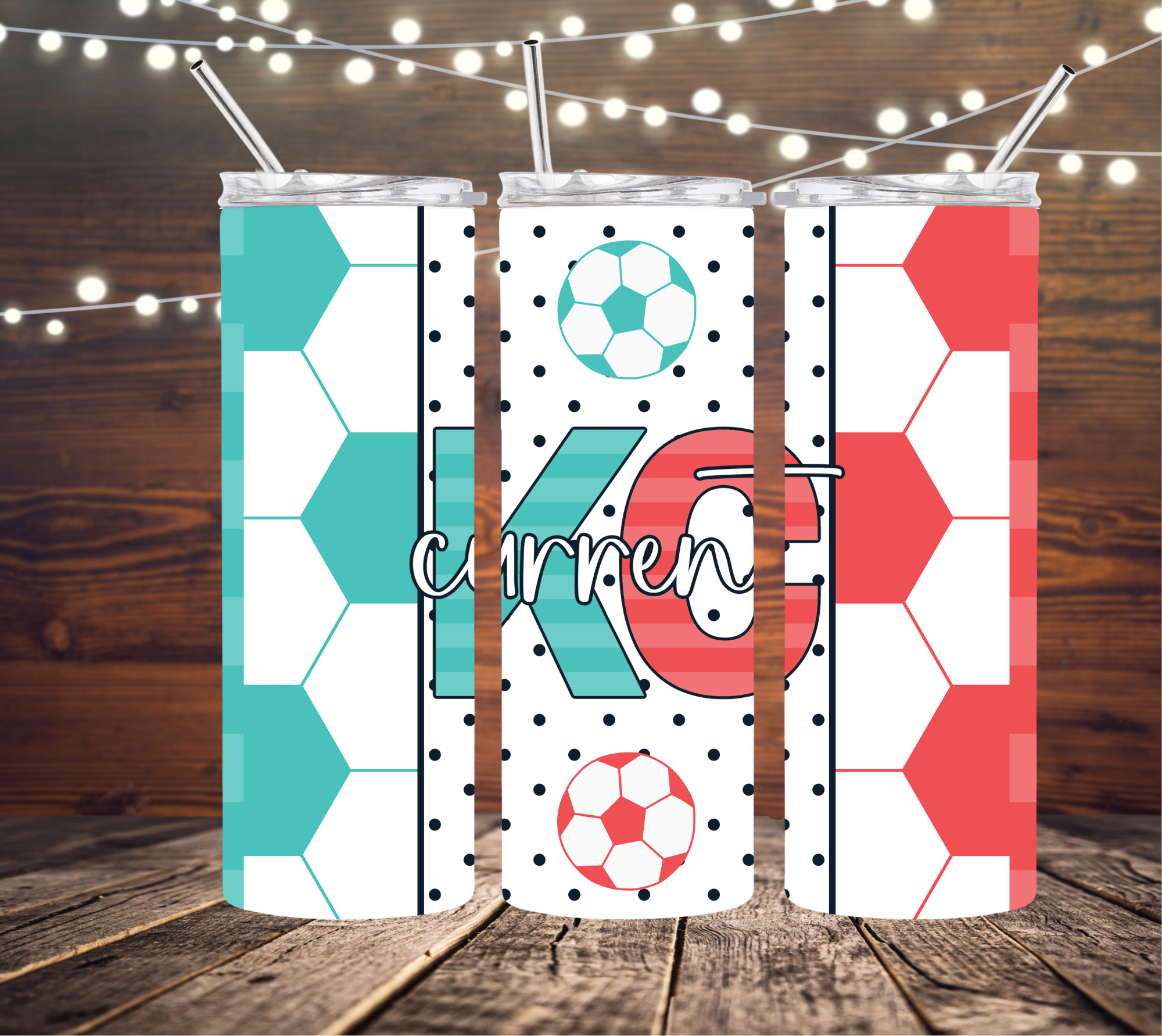 KC Current Soccer 20oz Skinny Tumbler