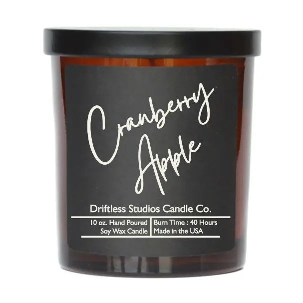 Cranberry Apple Soy Candle -10oz Jar With Lid