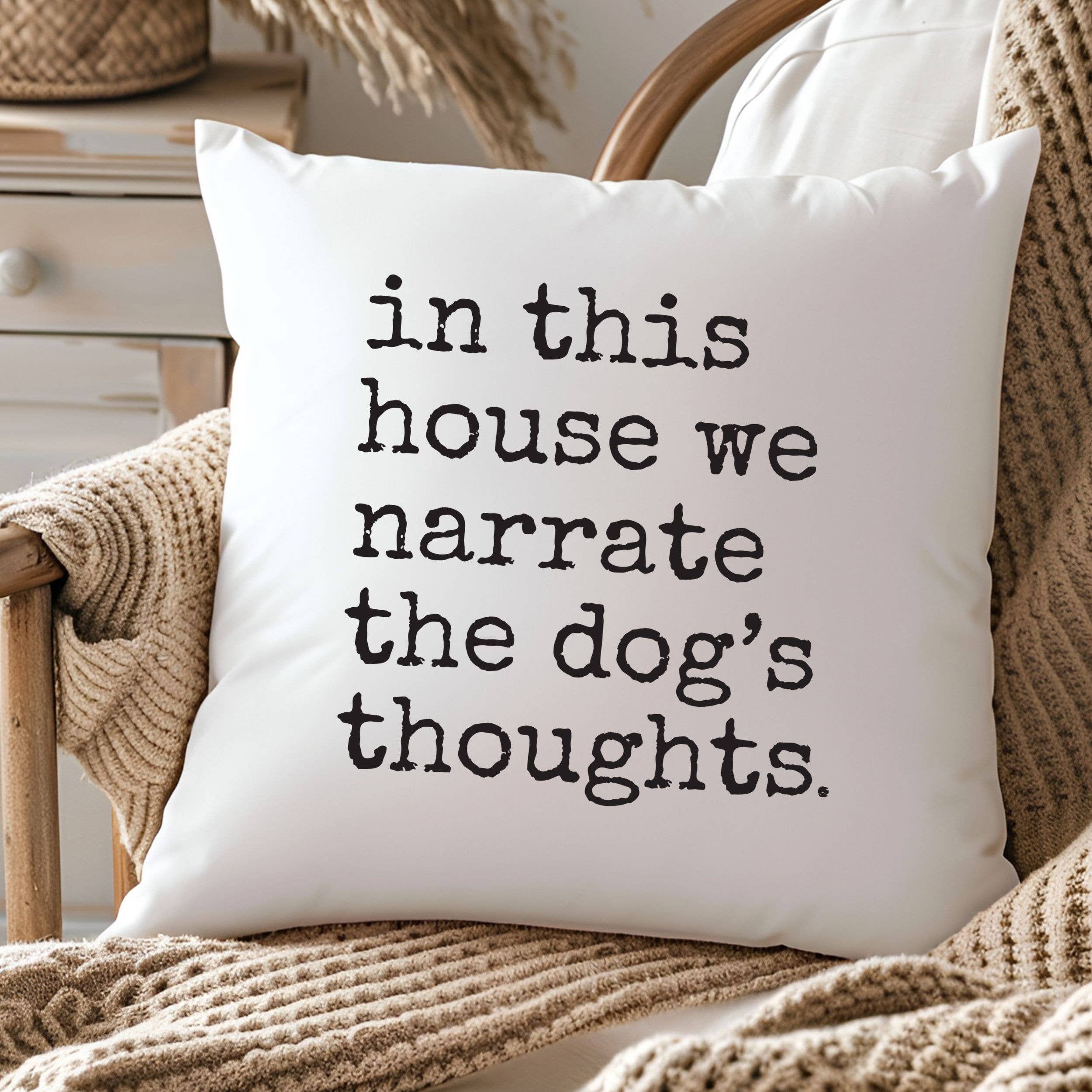 In This House Funny - Throw Pillow