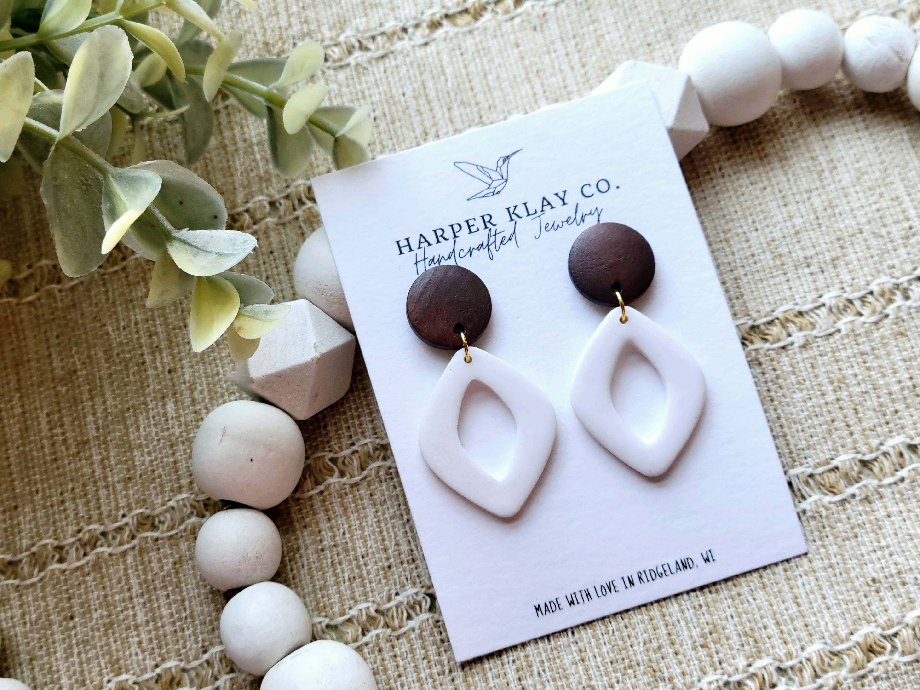The Suzanne Set- Polymer Clay Dangle Earrings