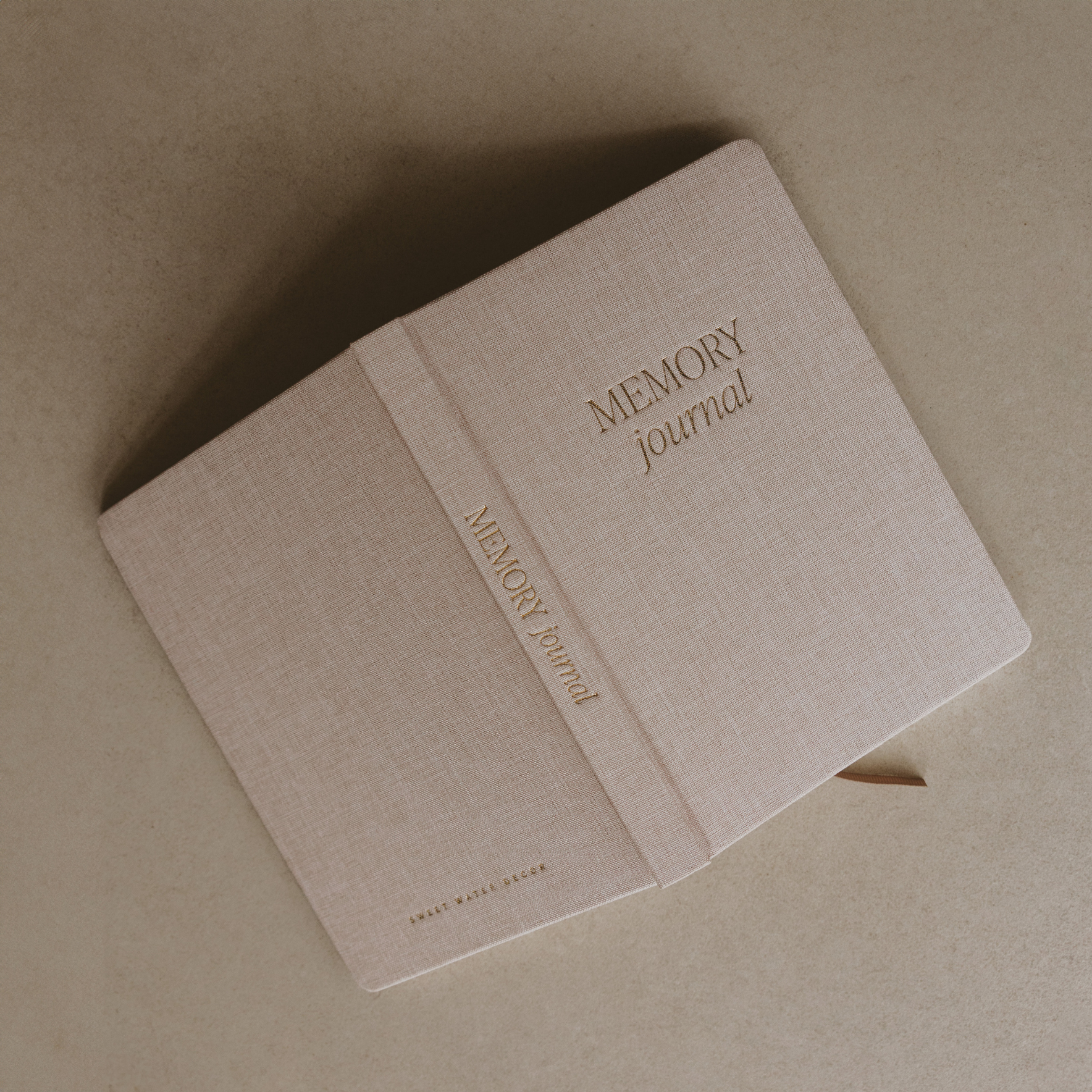 Neutral Memory Fabric Journal - Home Decor
