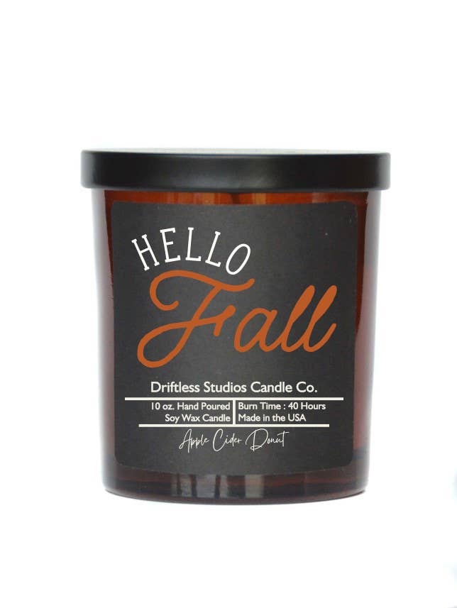 Hello Fall - Autumn Orchard Soy Wax Candles - Fall Decor