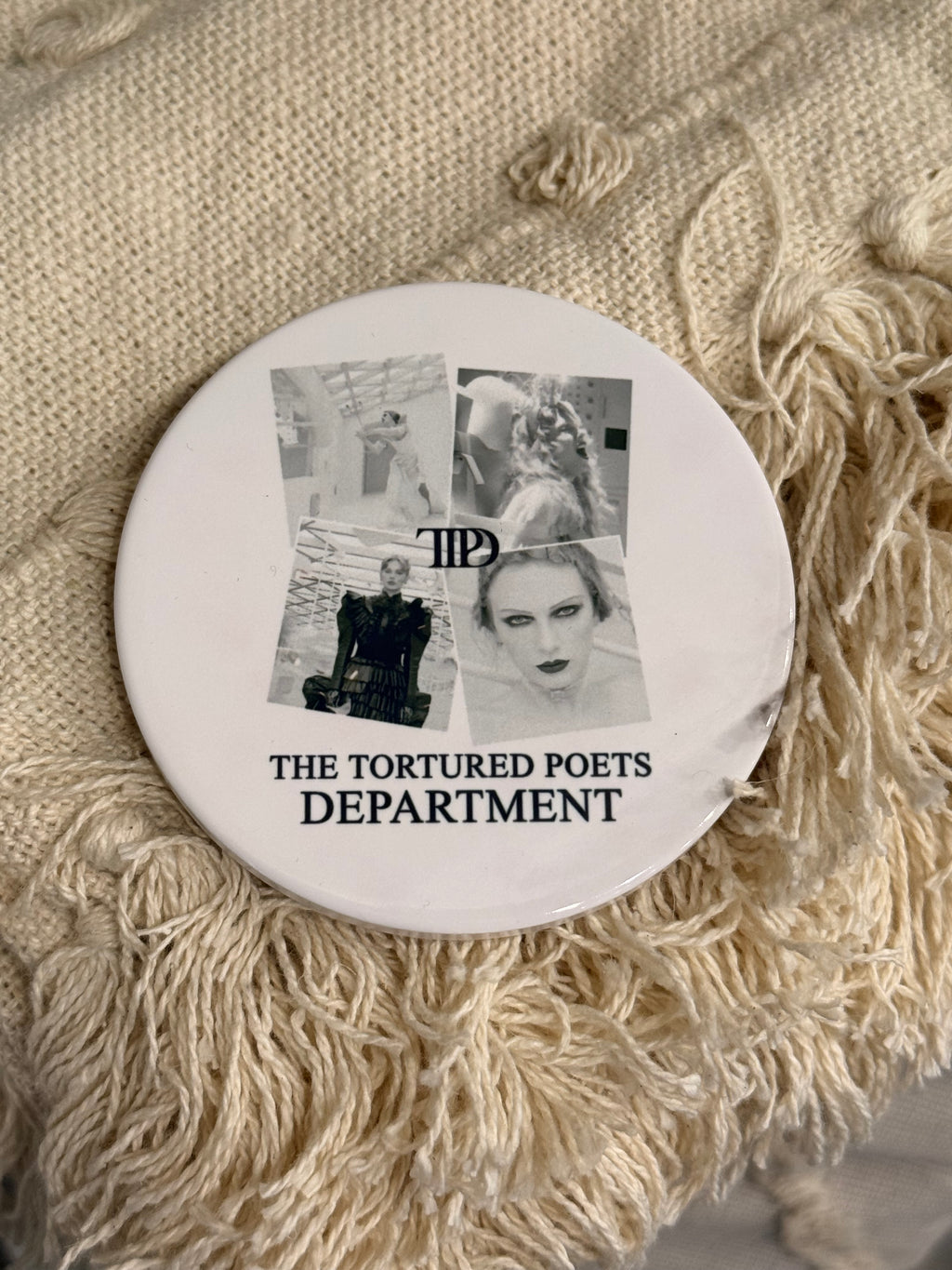 Taylor Swift TTPD Album Images Ceramic Coaster