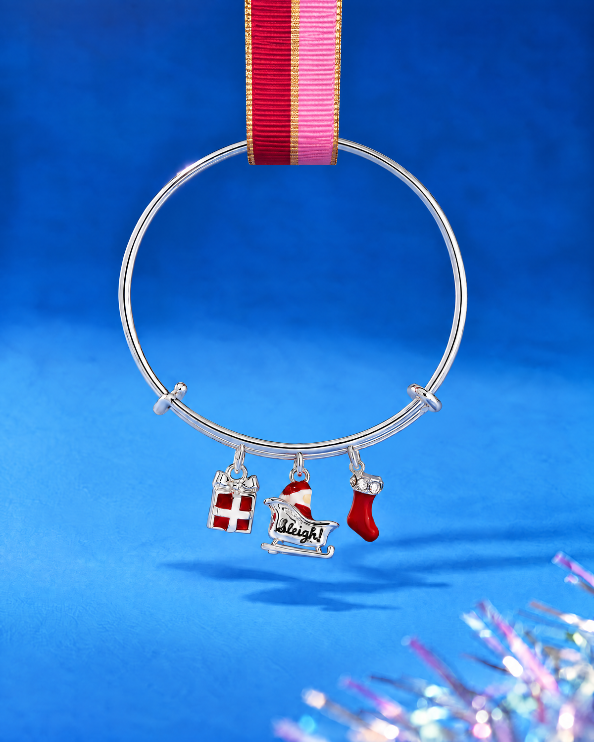 'Sleigh' Santa Slay Multi-Charm Bangle