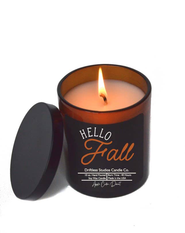 Hello Fall - Autumn Orchard Soy Wax Candles - Fall Decor