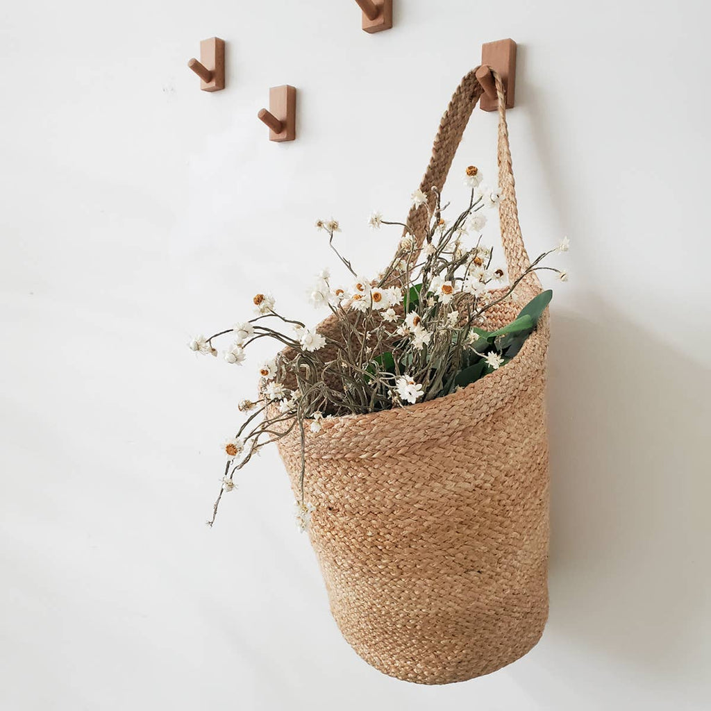 Handwoven Wicker Storage • Kata Wall Hanging Basket