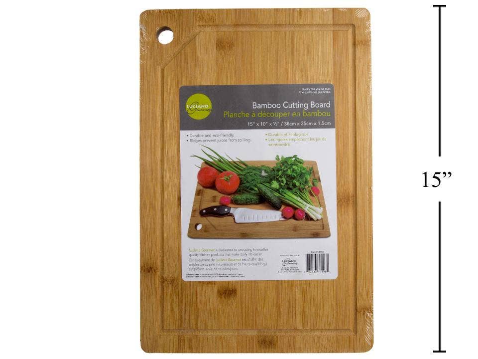 L.Gourmet Bamboo Cutting Board 10"x15" x1.5cm