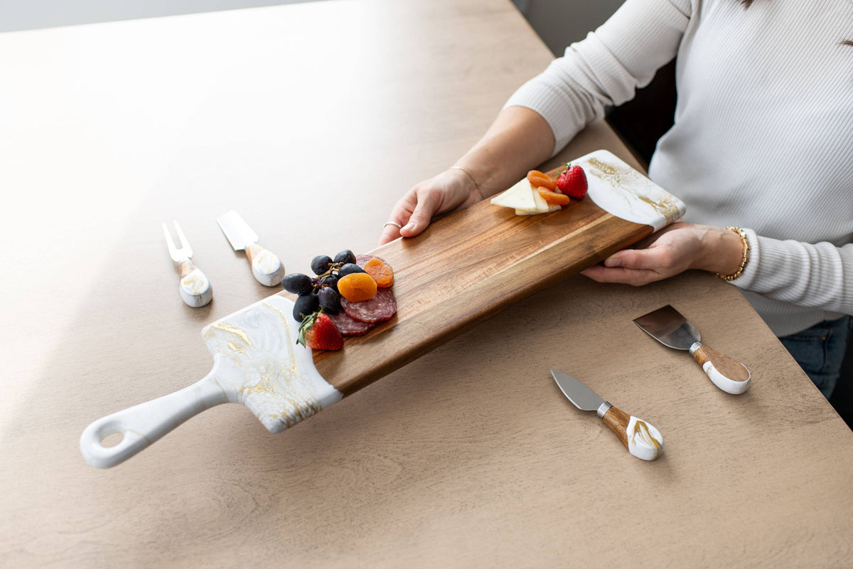 Resin Cheese/Charcuterie Board - Baguette 5"x24"