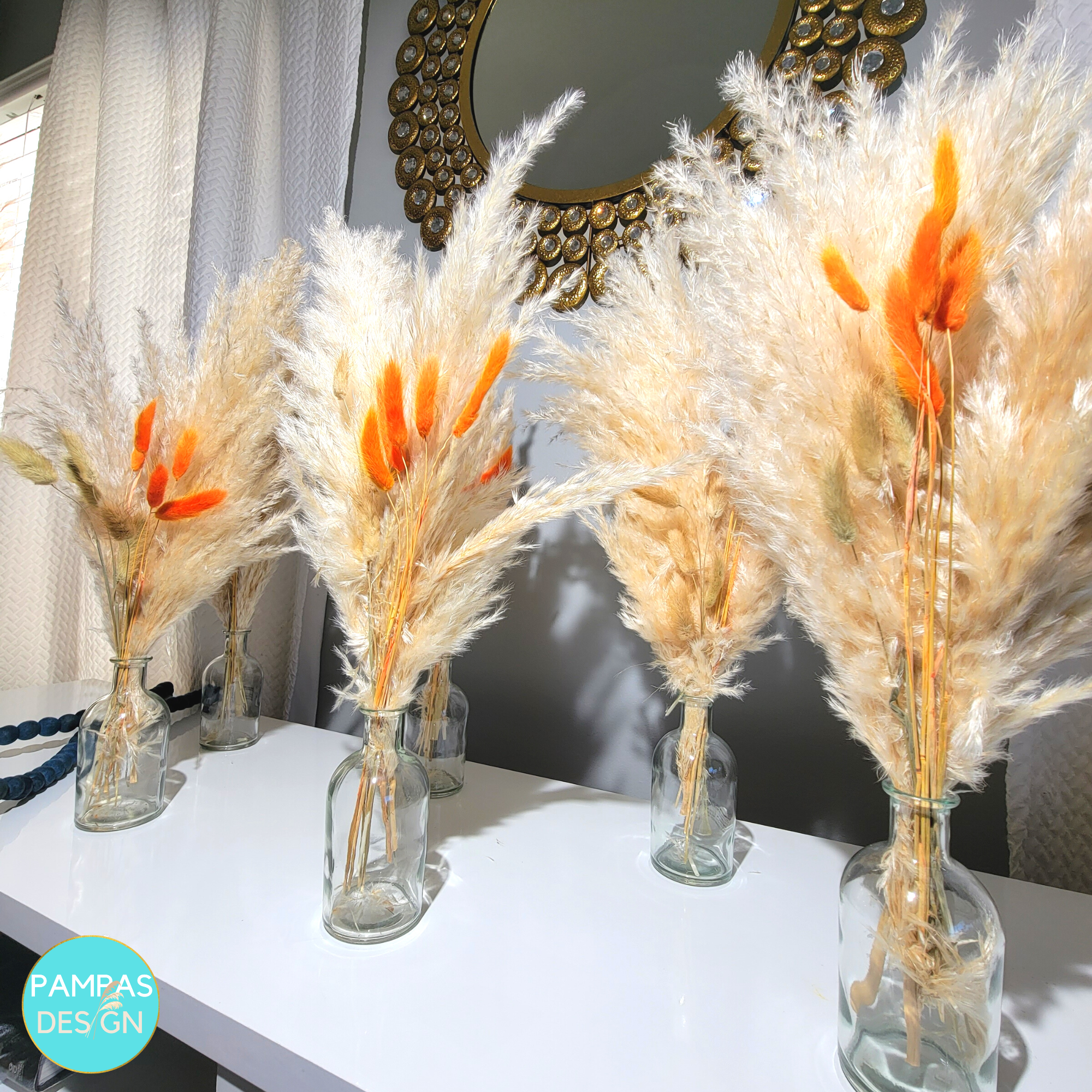 Pampas Grass Centerpieces including Vase