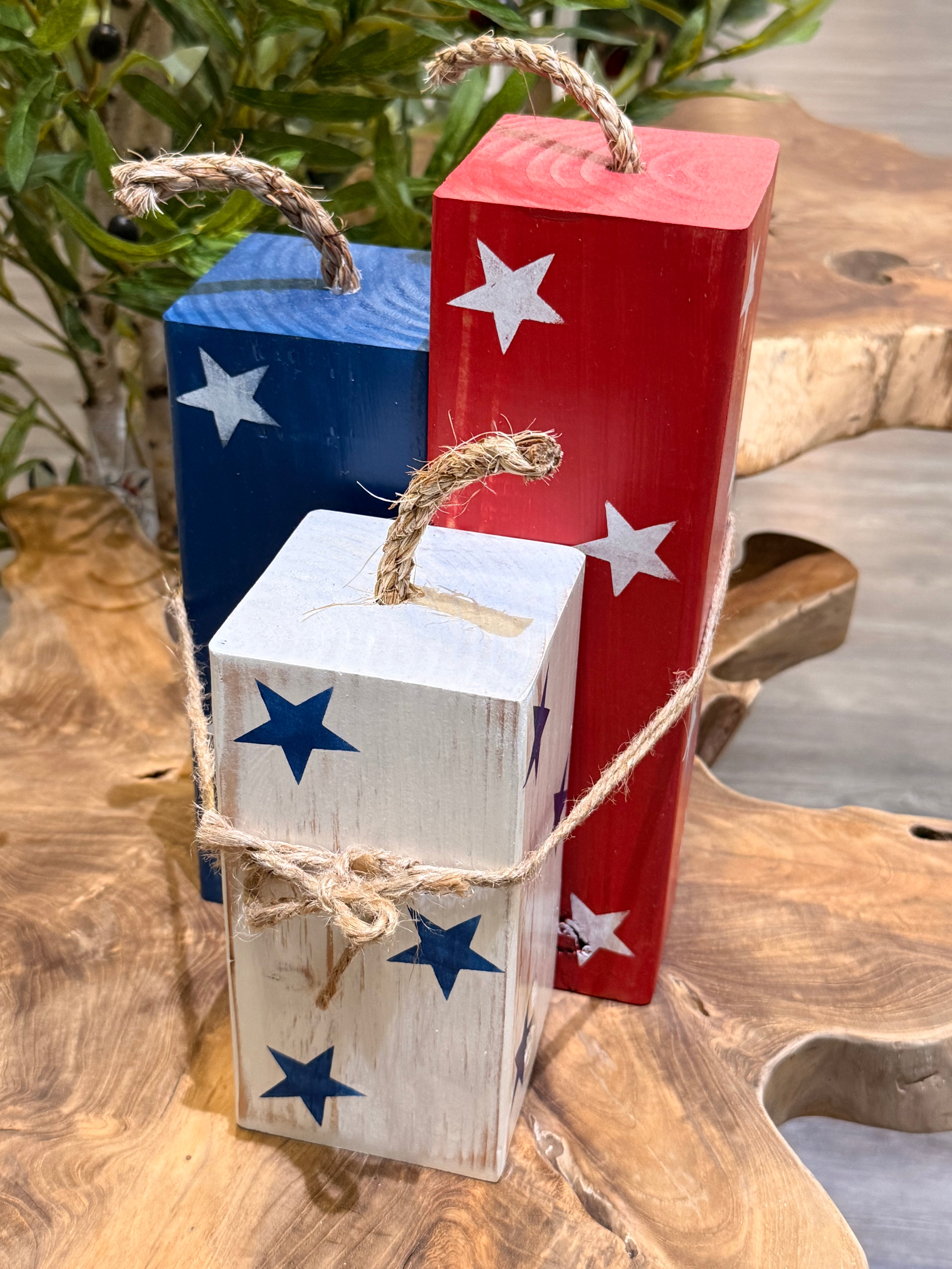 Patriotic Firecrackers Set of 3