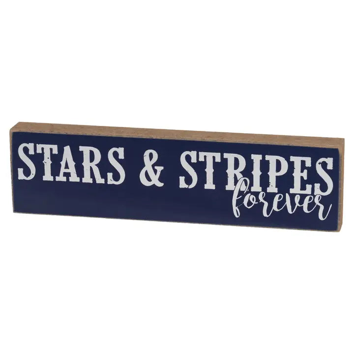 Set of 3 Stars & Stripes Forever Blocks