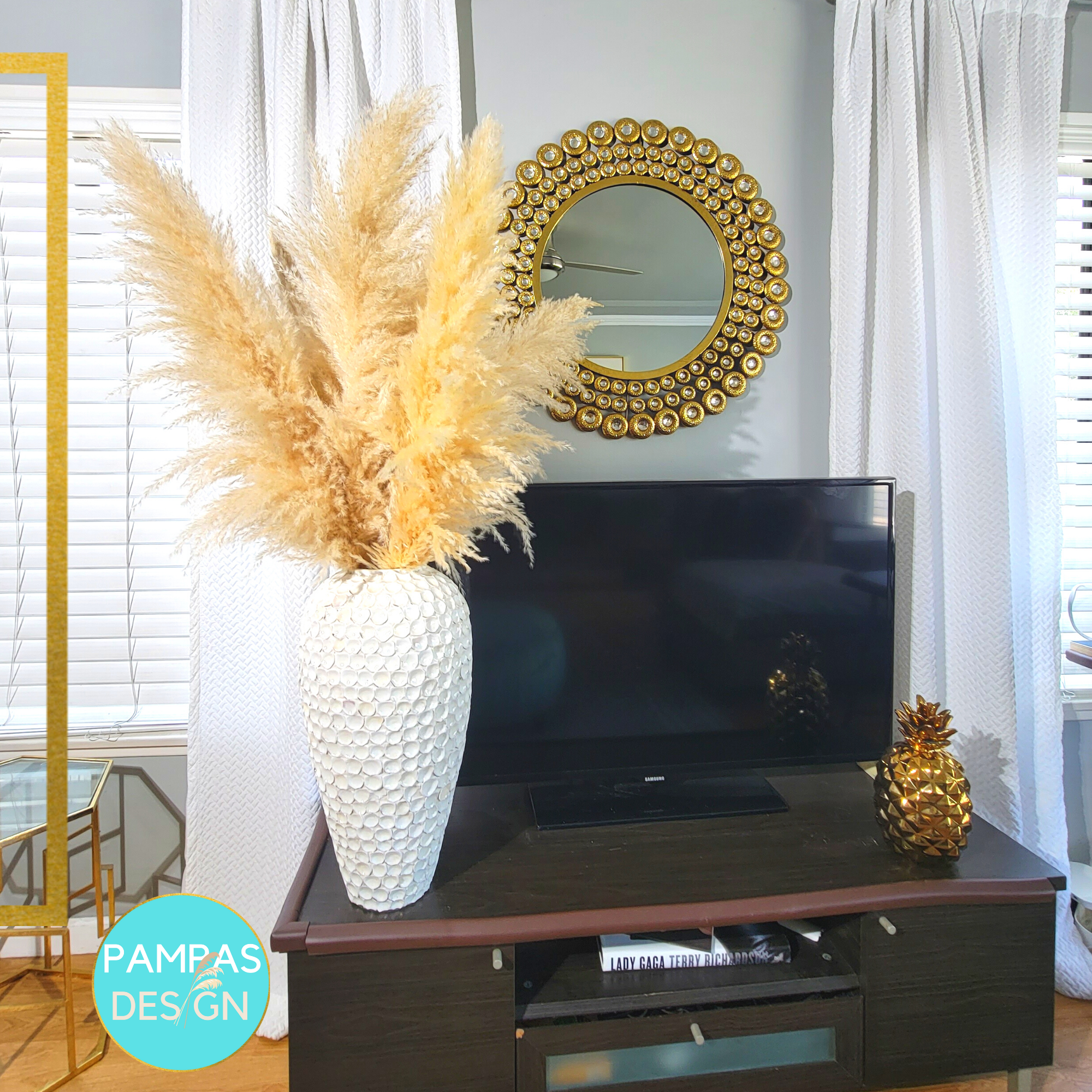Huge XL Fluffy Pampas Grass 1 Stem (3.5ft to 4ft Tall)