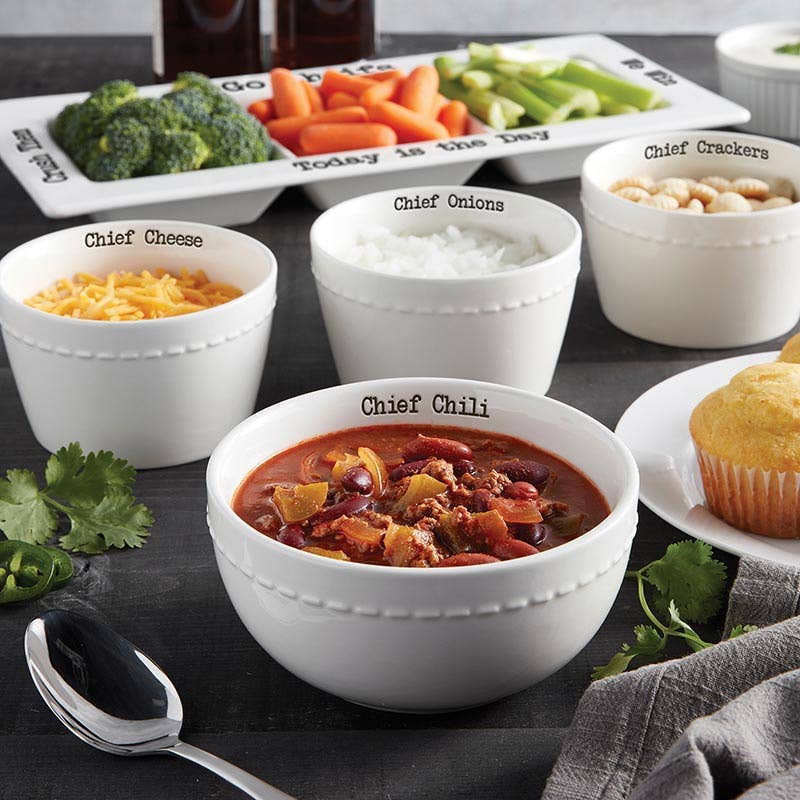 Chief Chili Condiment Bowls
